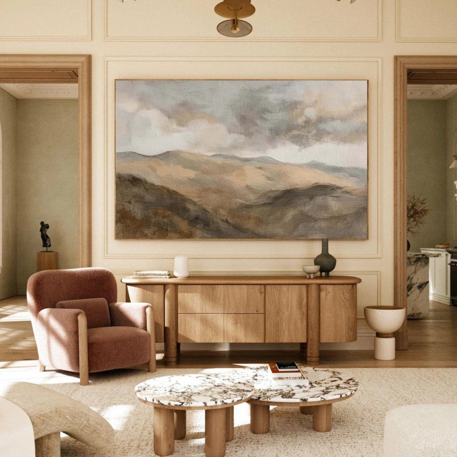 Abstract Mountain Canvas Art #WT259