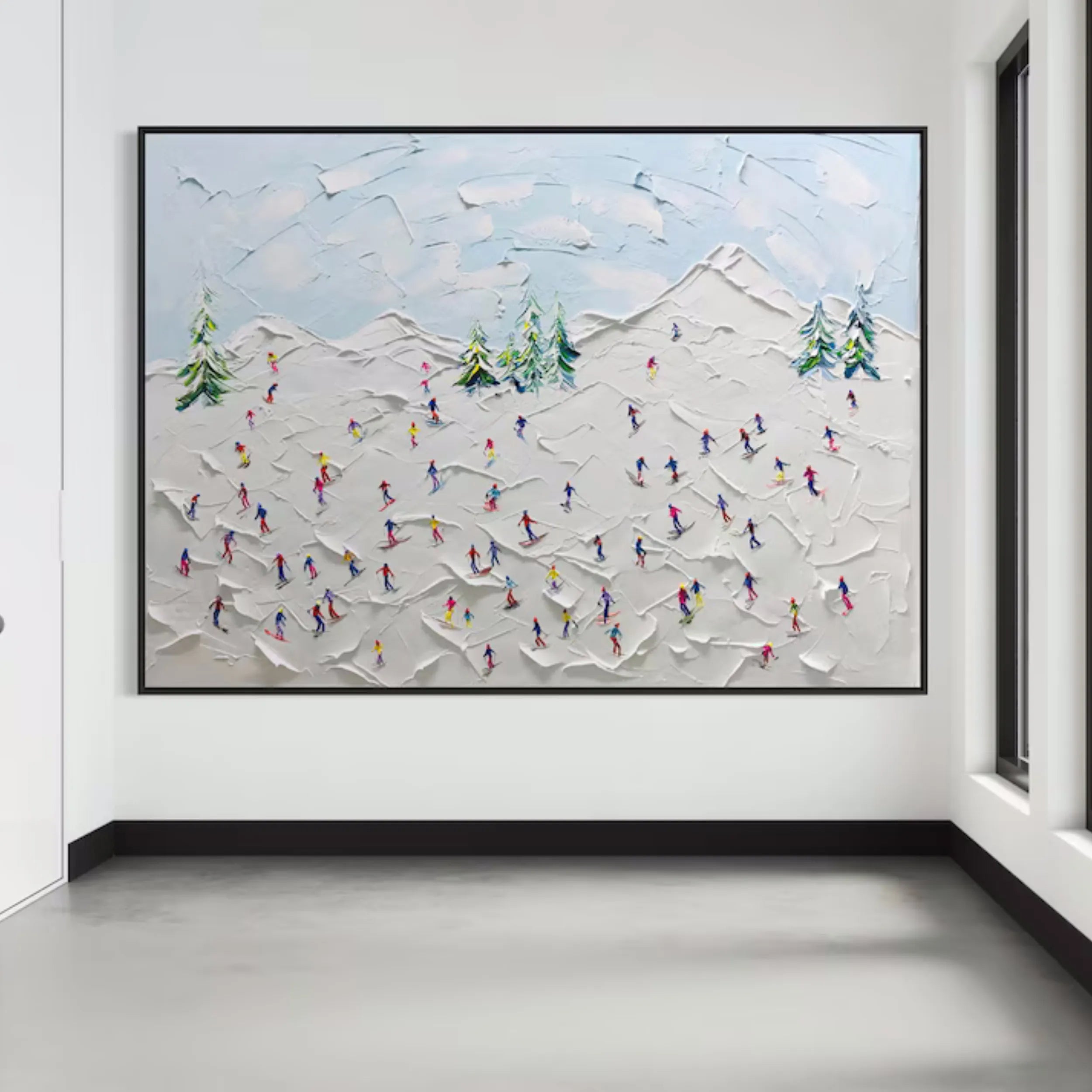 White Textured Minimalist Wall Art #WT165