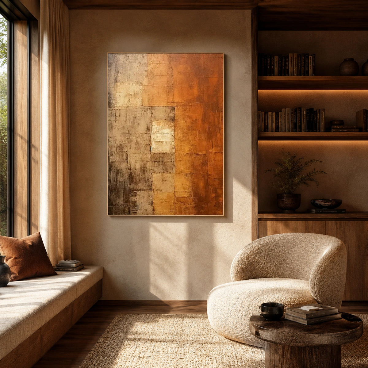 Wabi Sabi Abstract Canvas Art #WA277