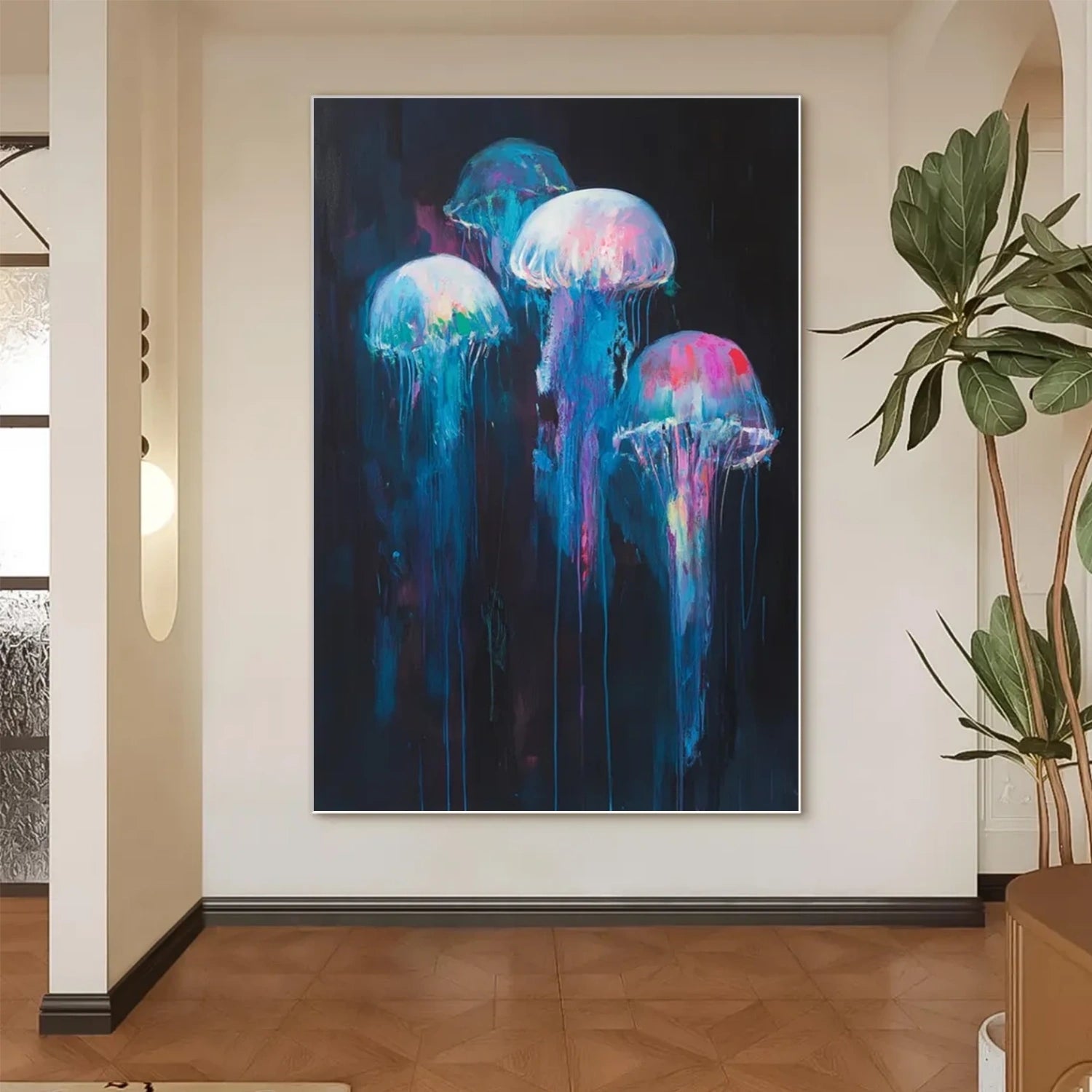 Abstract Animal Art Jellyfish Wall Art #AT025
