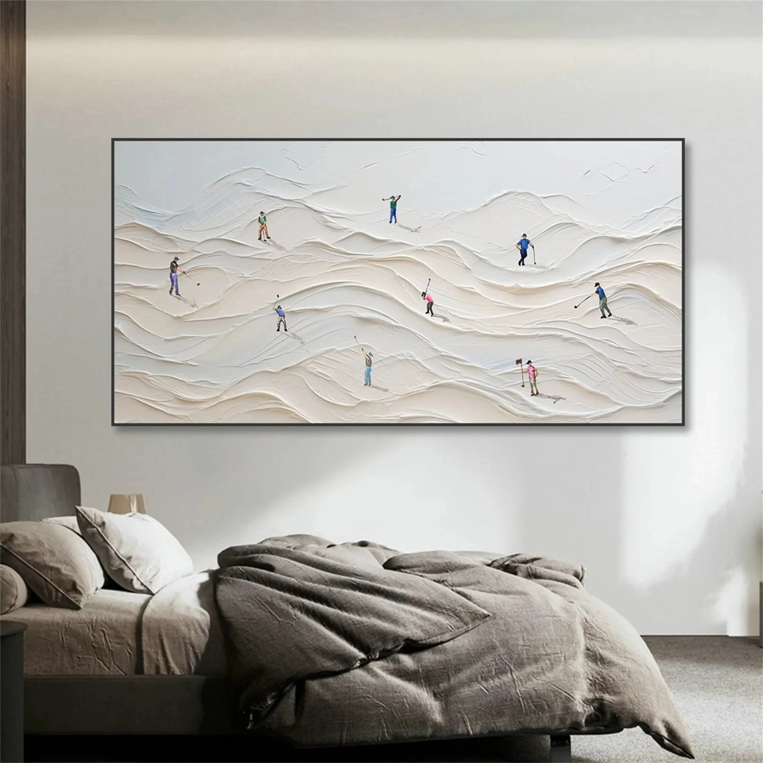 White Textured Minimalist Wall Art #WT151