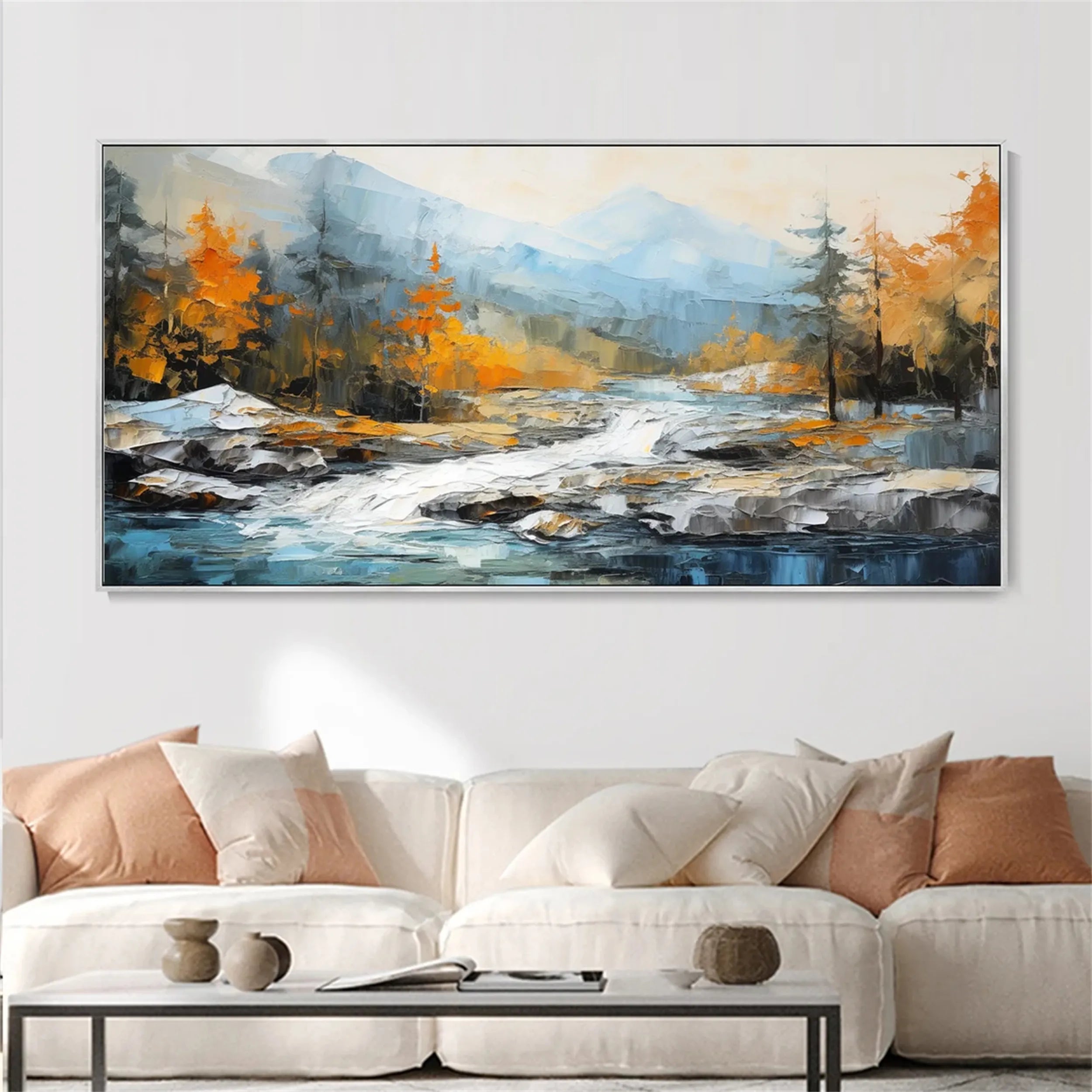 Colorful Tree And Flower Painting #TF037