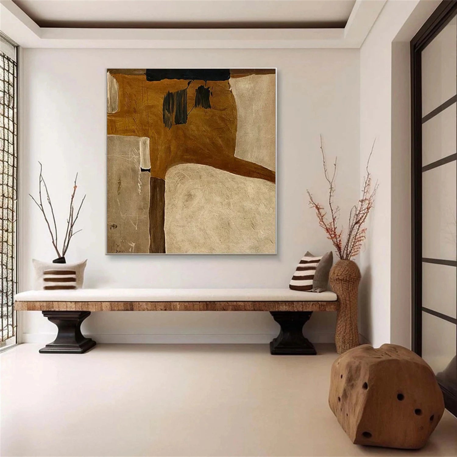 Wabi Sabi Abstract Canvas Art #WA203