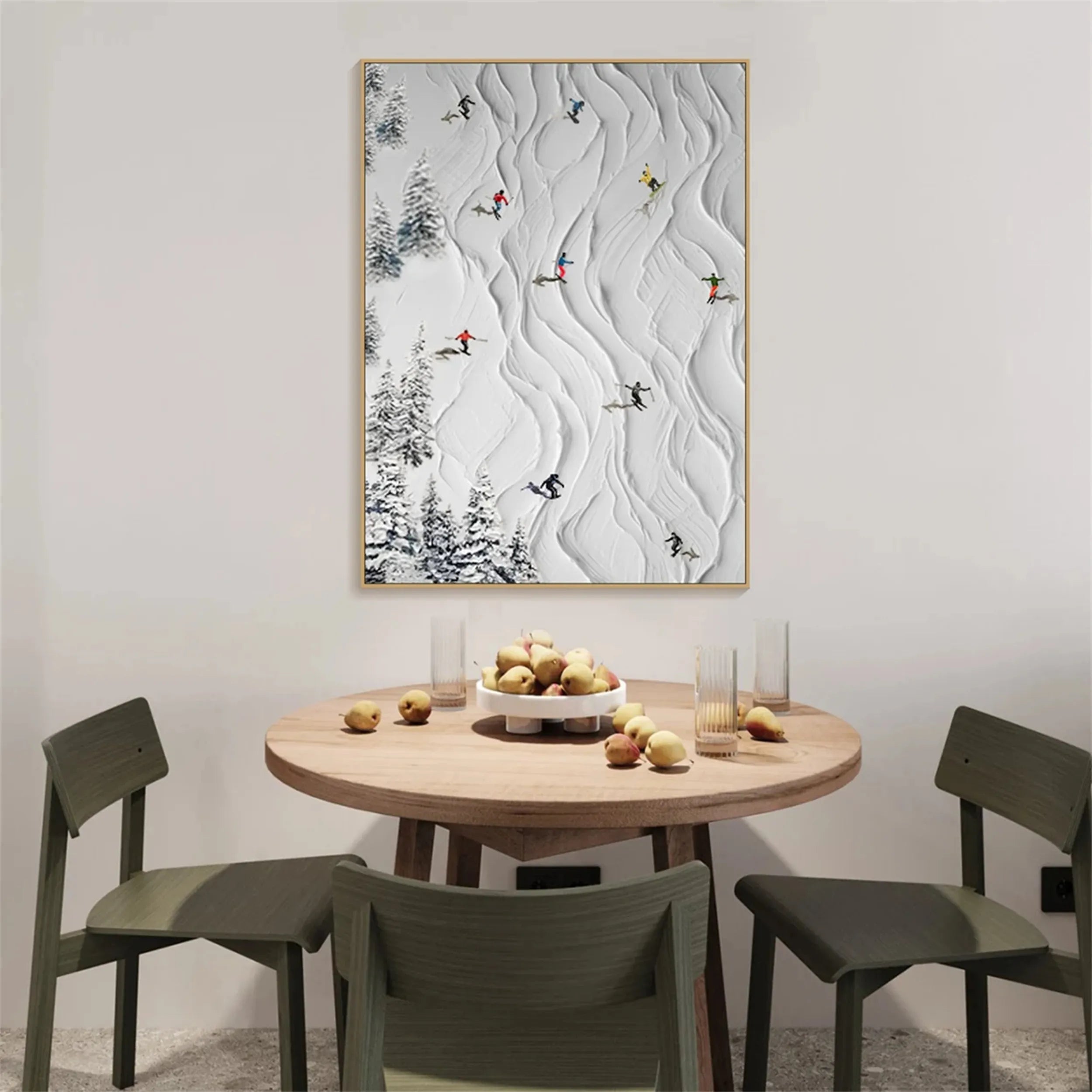 White Textured Minimalist Wall Art #WT149