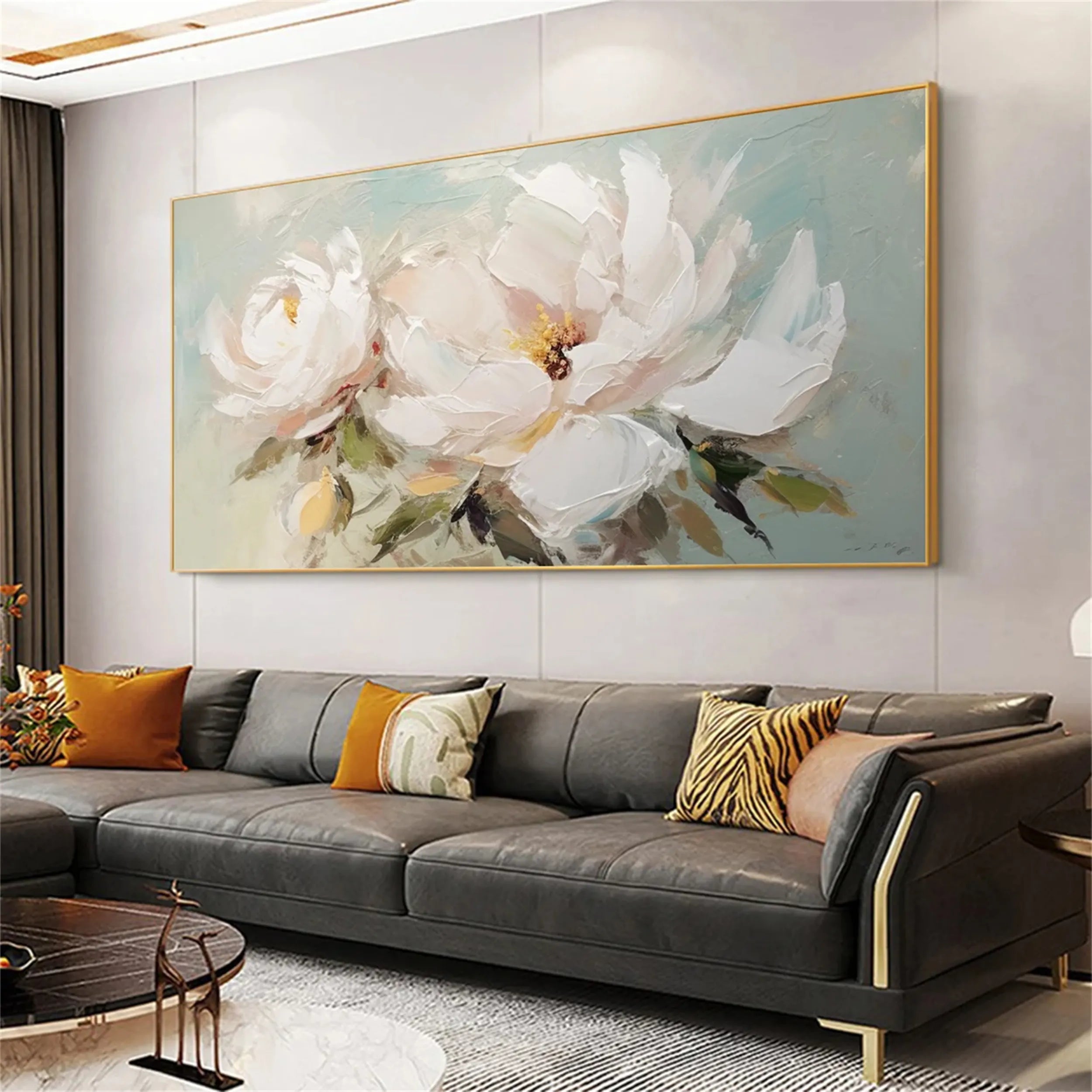 Colorful Tree And Flower Painting #TF018