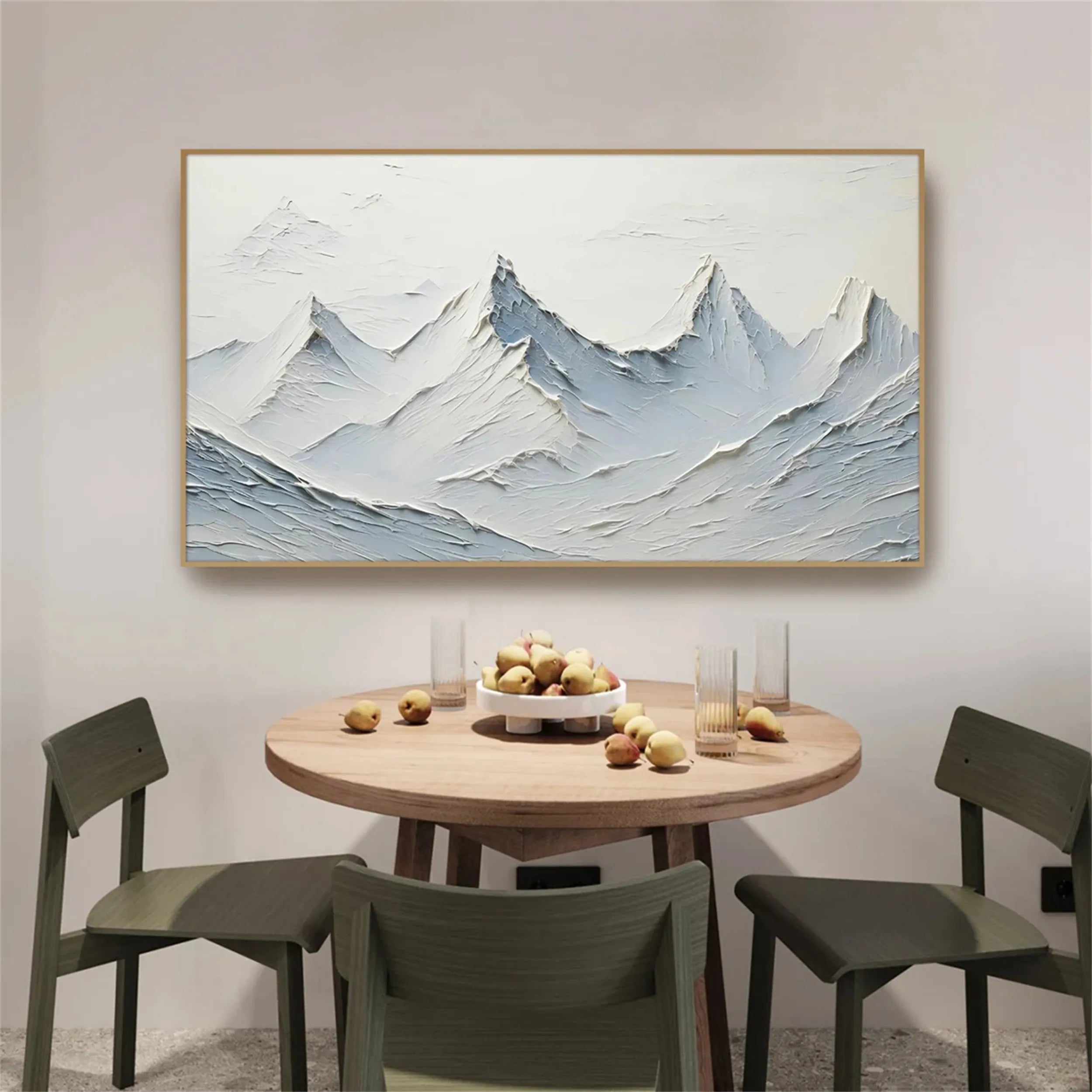 White Textured Minimalist Wall Art #WT123