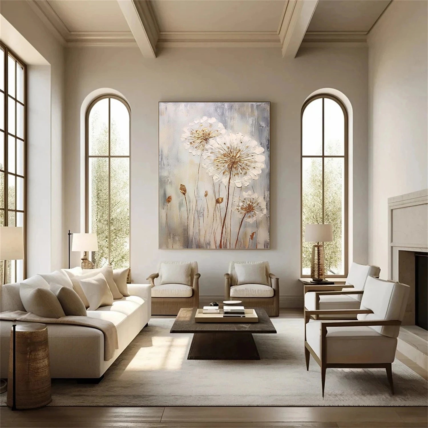 Tree And Flower Abstract Wall Art #TF181