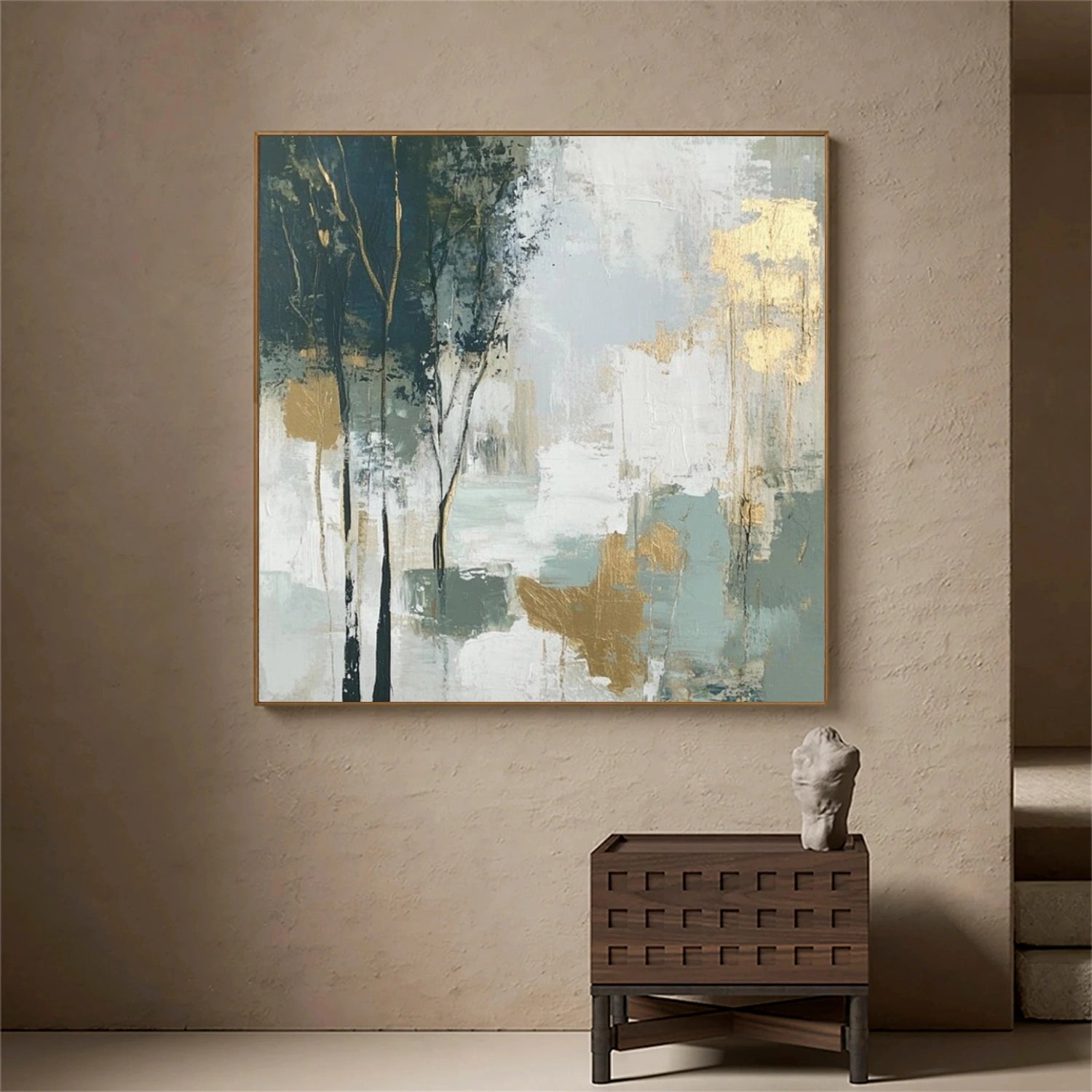 Tree And Flower Abstract Wall Art #TF138