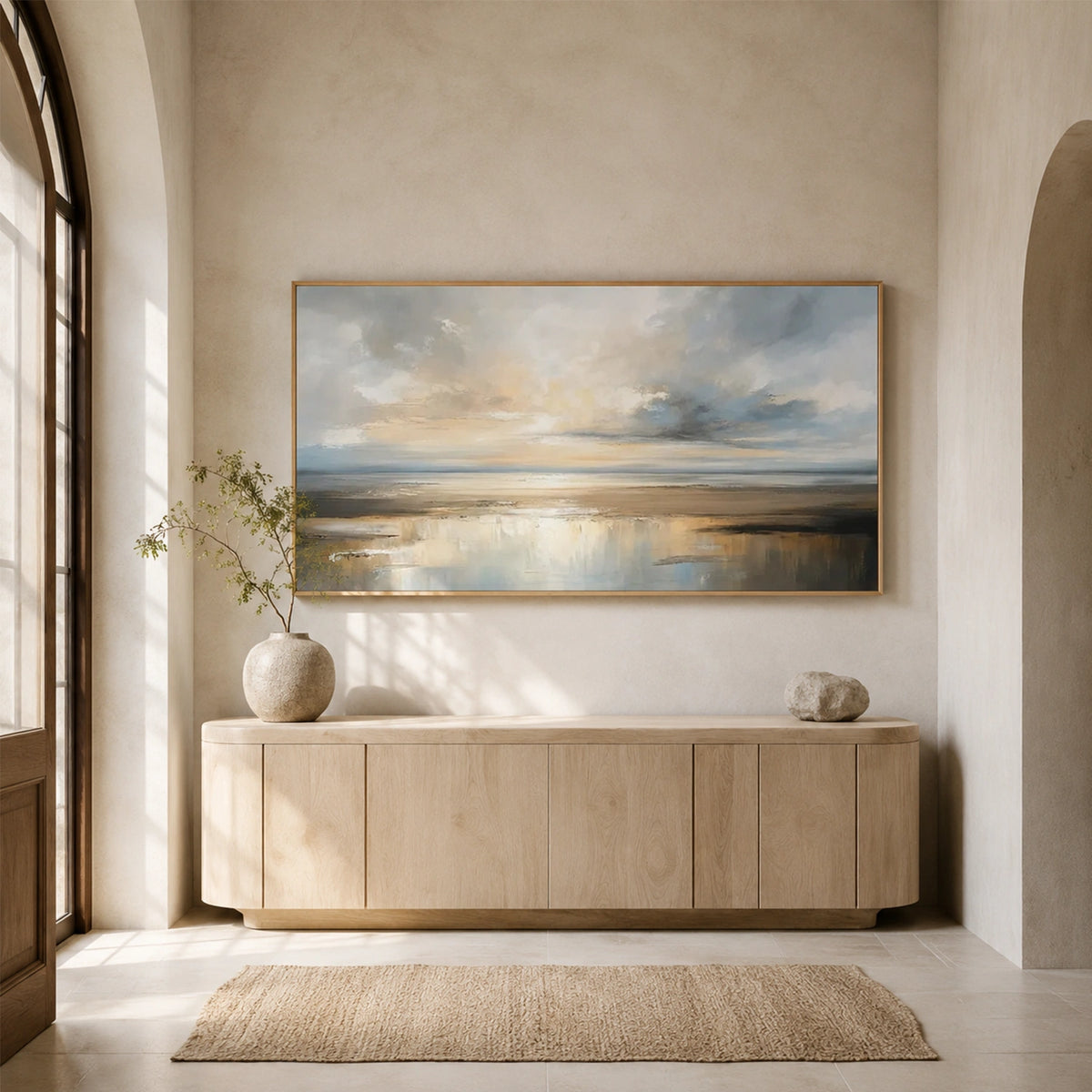 Sky And Ocean Abstract Wall Art #SO446