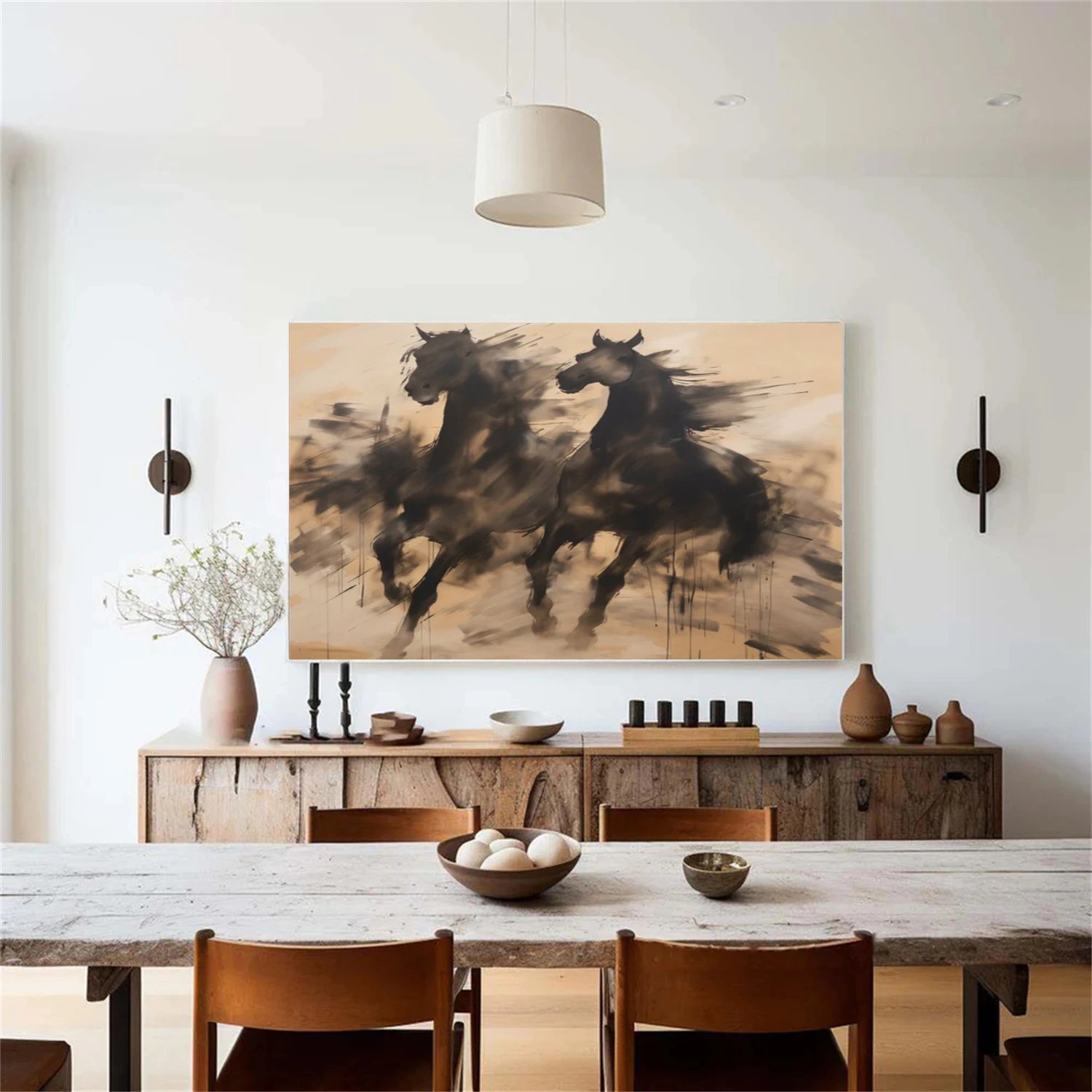 Abstract Animal Art Horse Wall Art #AT026