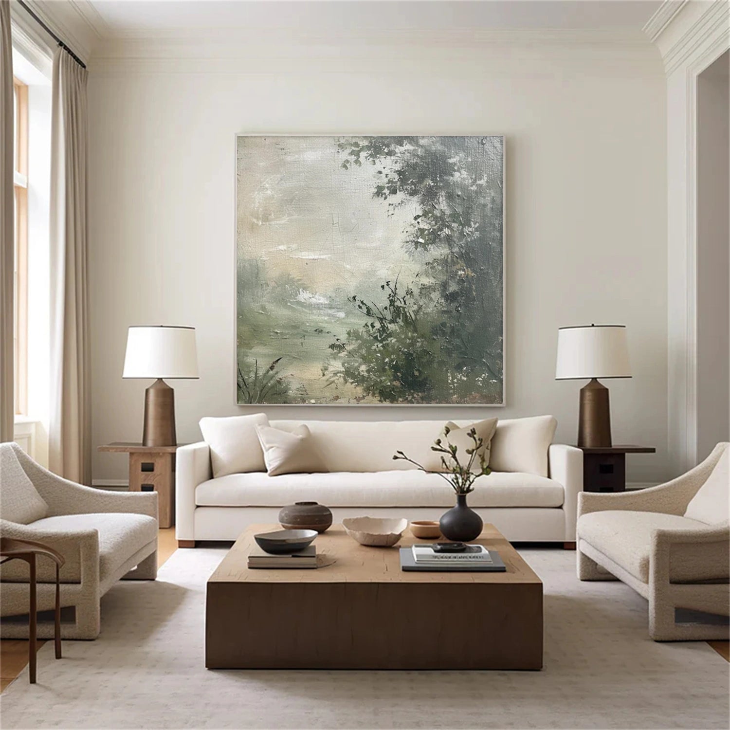 Tree And Flower Abstract Wall Art #TF184