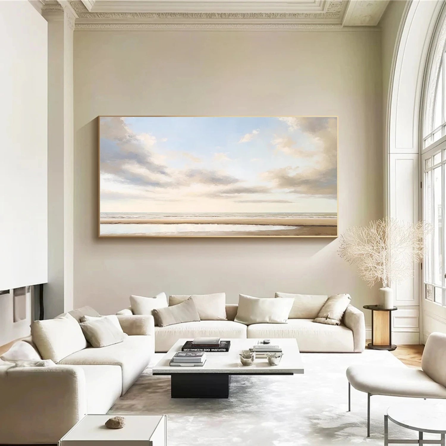 Sky And Ocean Abstract Wall Art #SO257