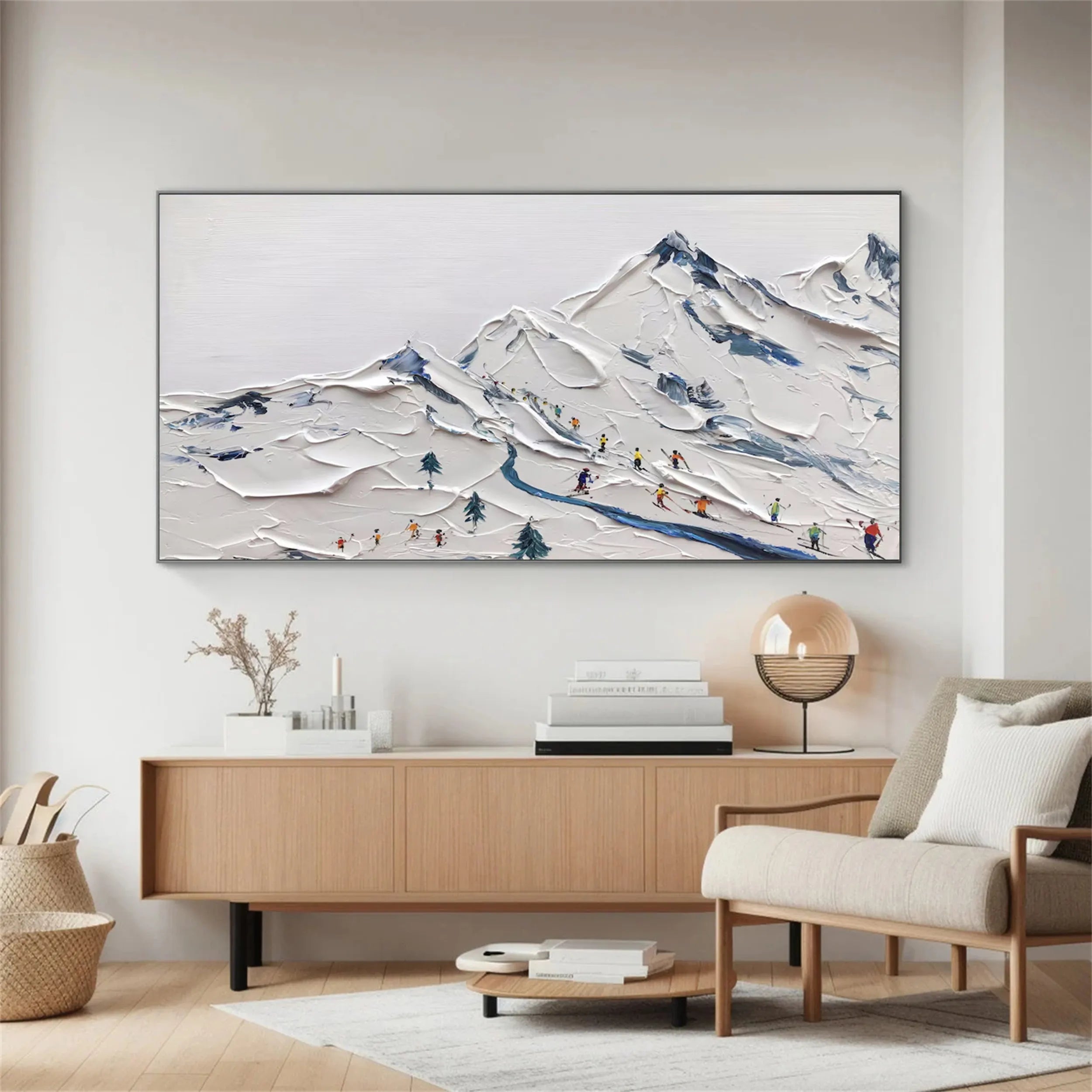 White Textured Minimalist Wall Art #WT161