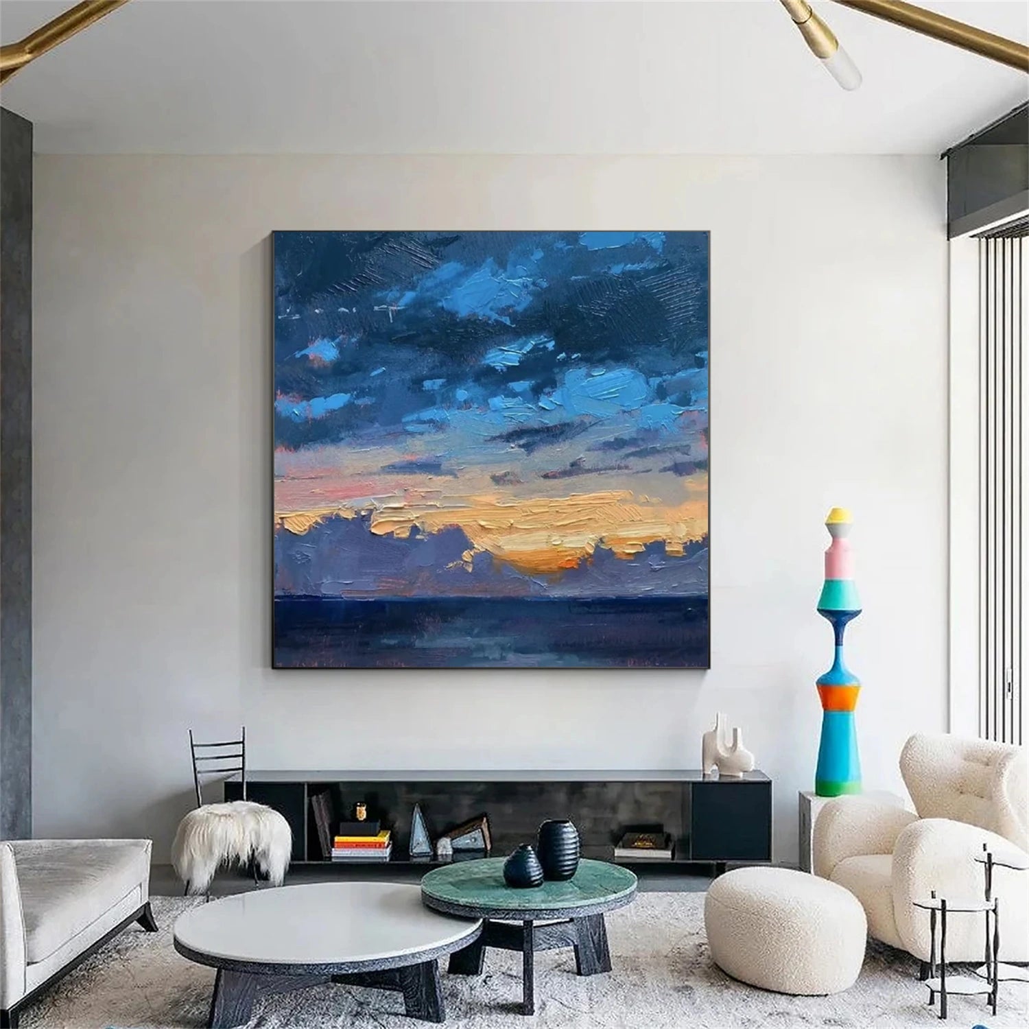 Sky And Ocean Painting #SO239