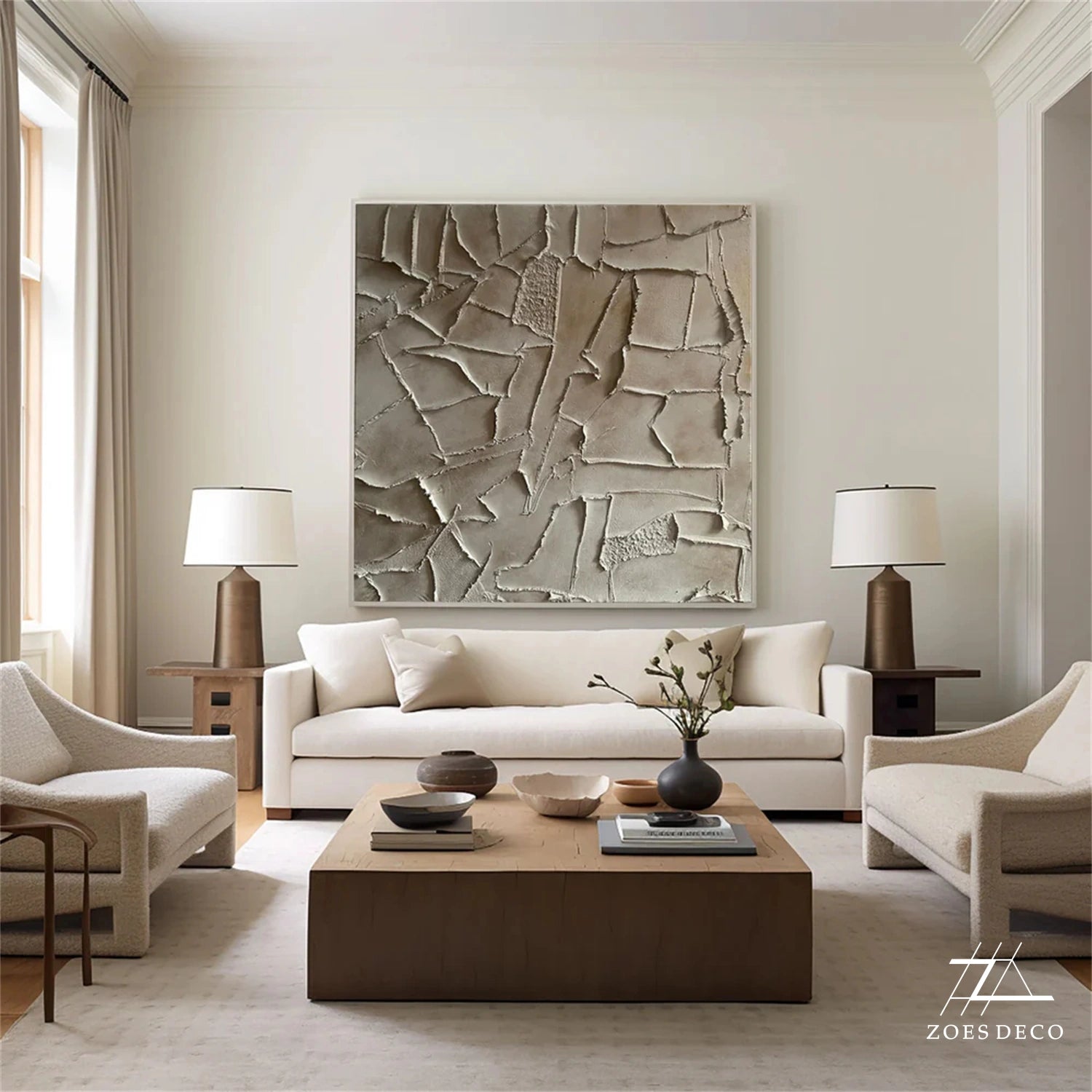 Wabi Sabi Abstract Wall Art #WA157