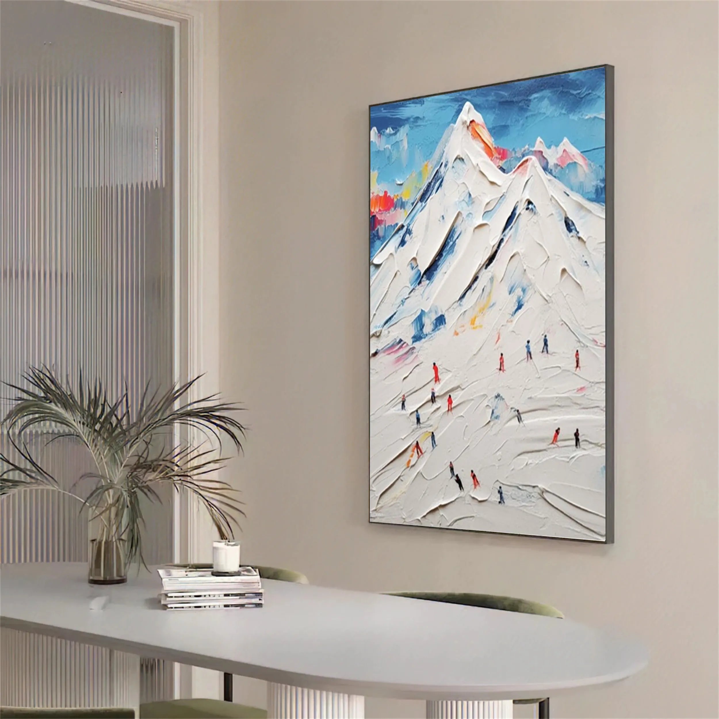 White Textured Minimalist Wall Art #WT164