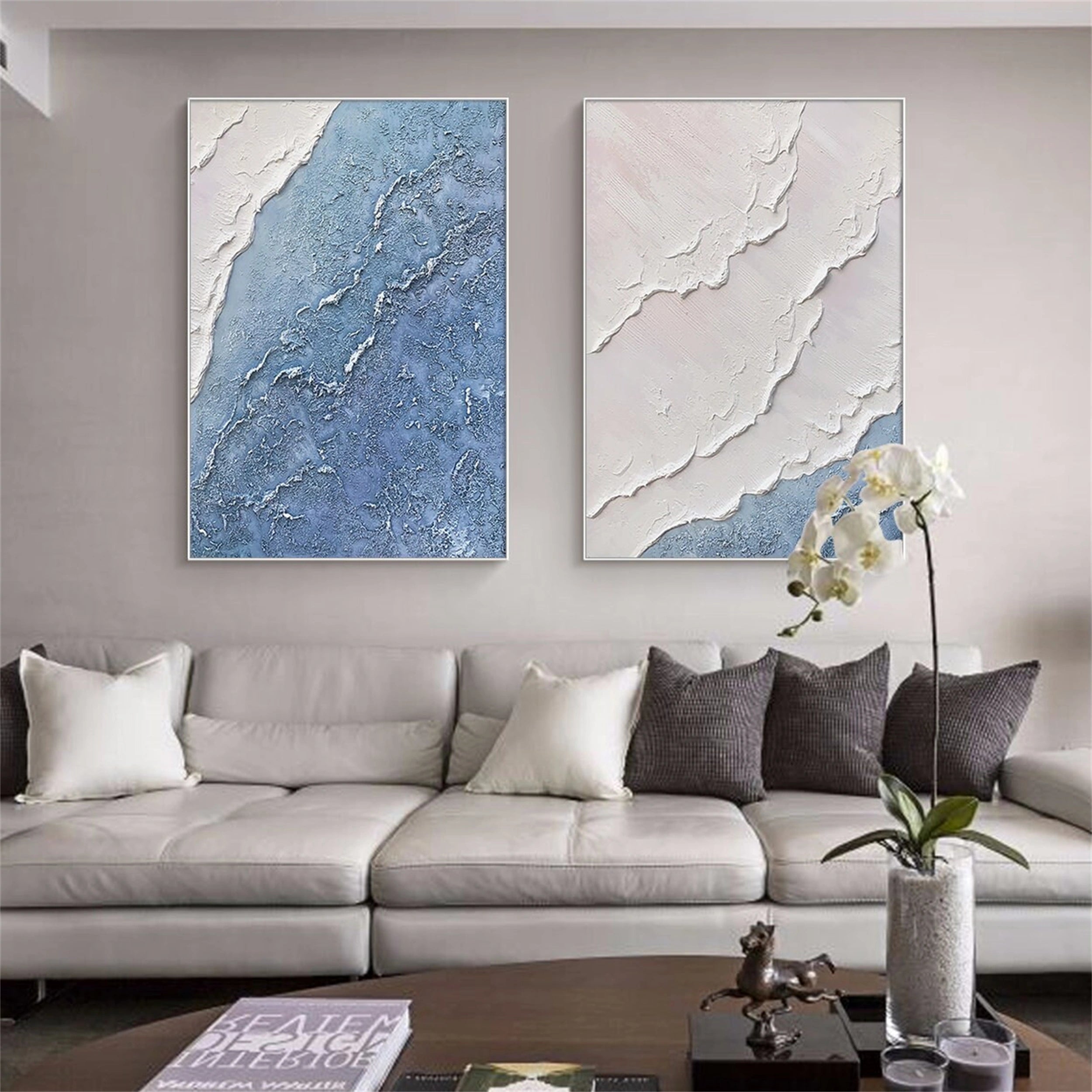 Sky And Ocean Painting Set of 2 #SO067