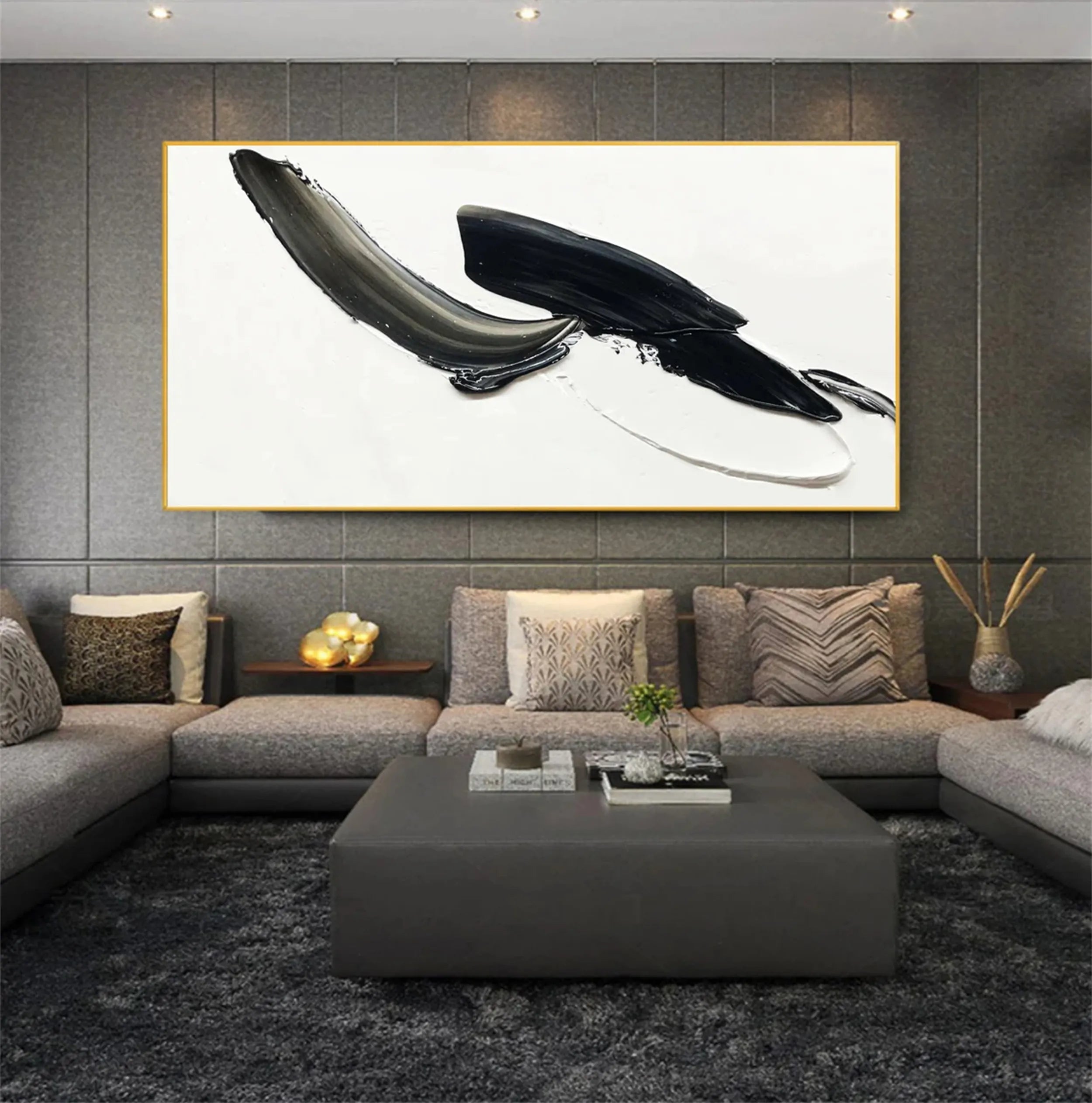 White Textured Minimalist Wall Art #WT104