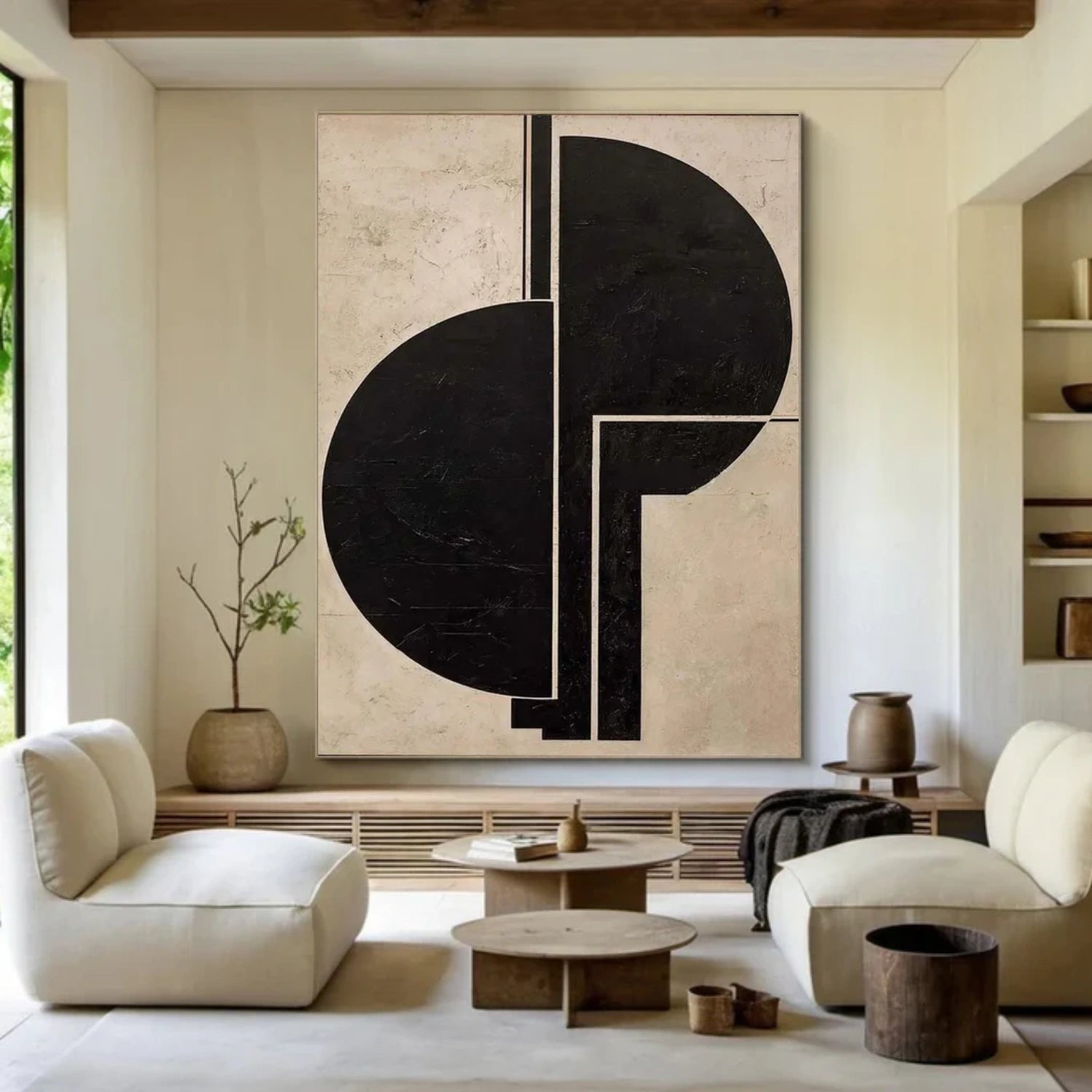 Wabi Sabi Abstract Canvas Art #WA239