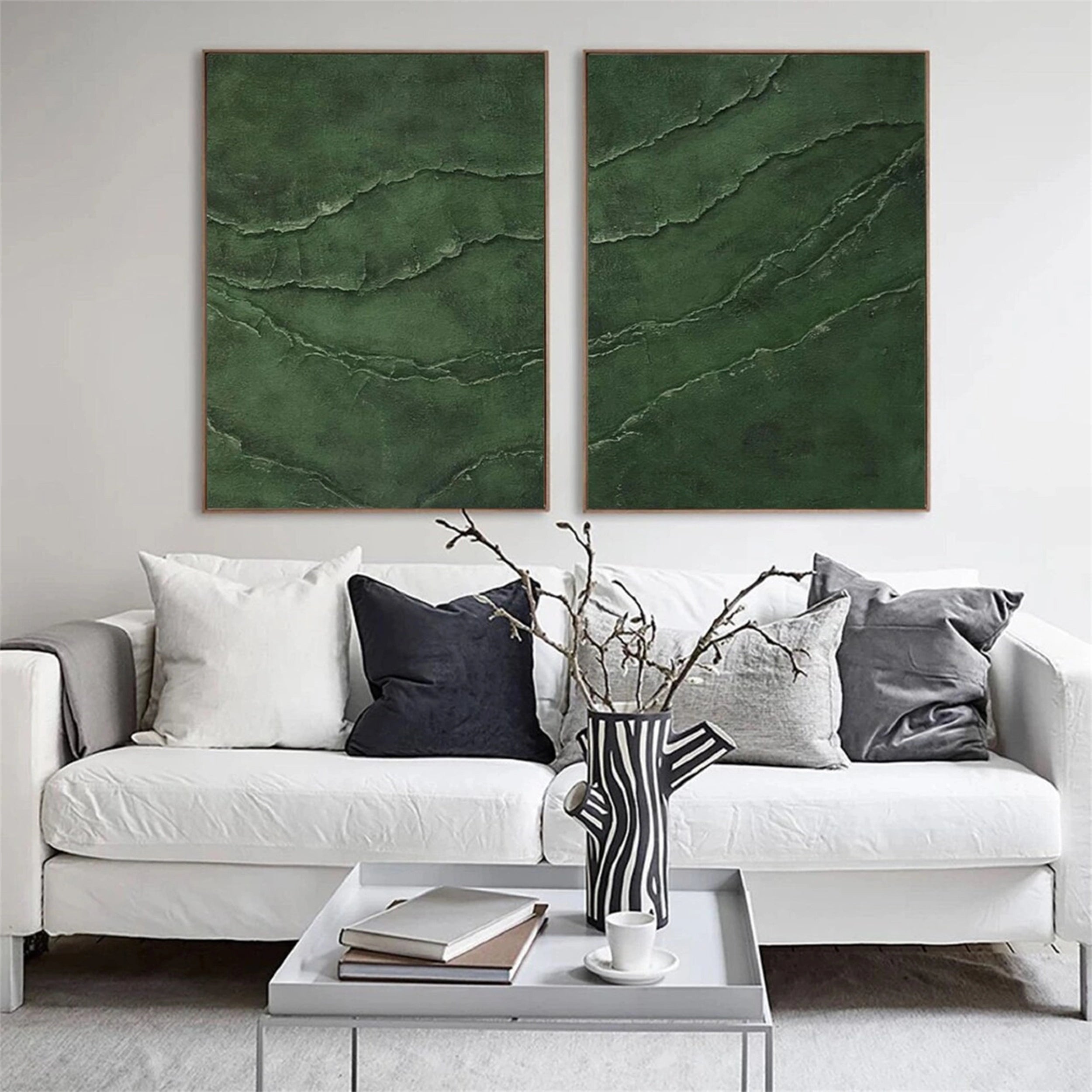 Wabi Sabi Abstract Wall Art Set of 2 #WA143