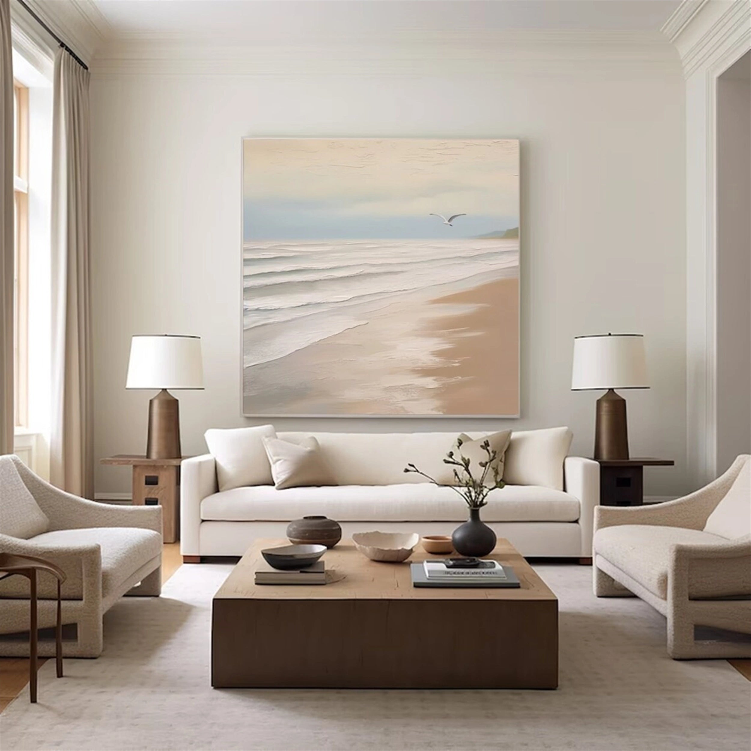 Sky And Ocean Painting #SO042