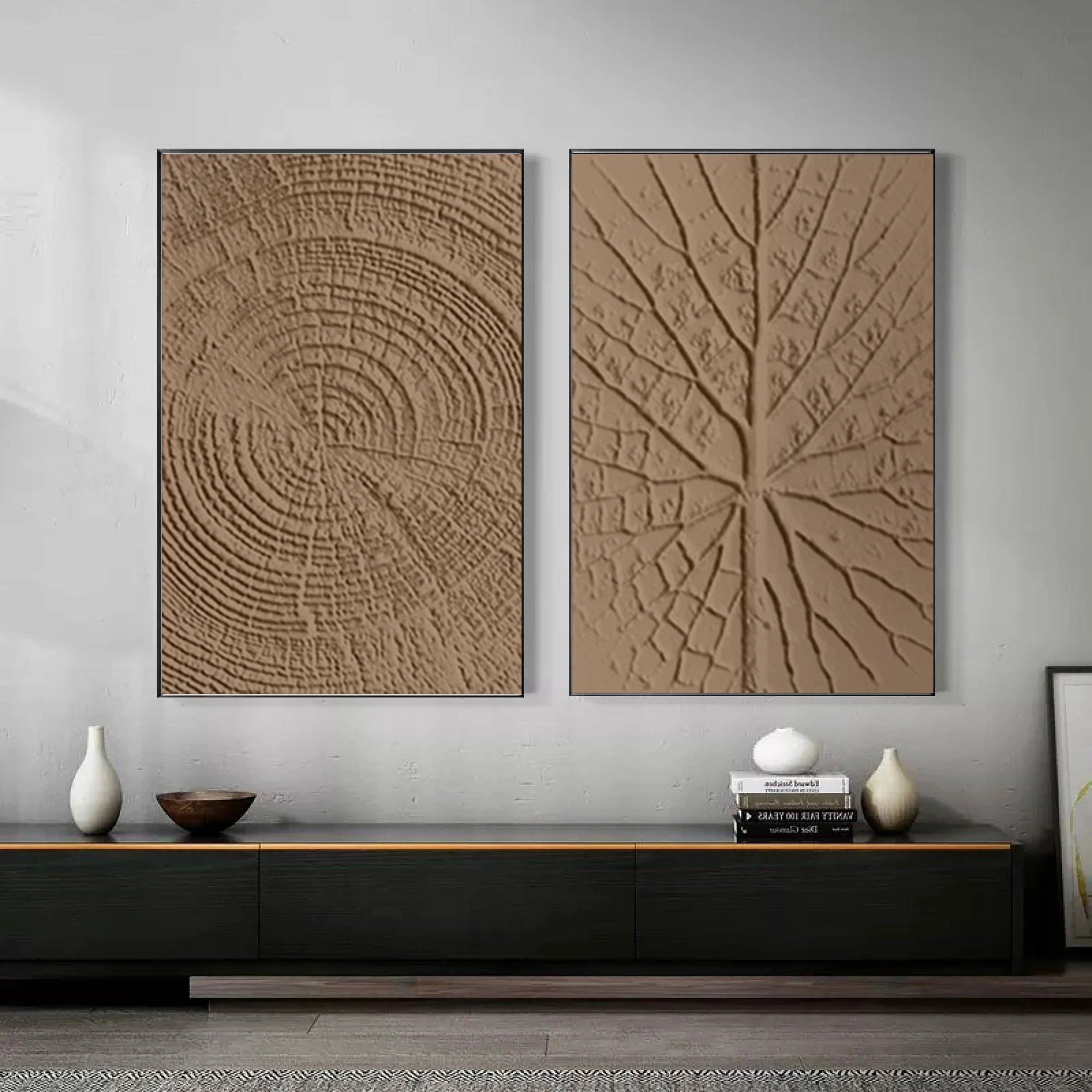 Wabi Sabi Abstract Wall Art Set of 2 #WA102