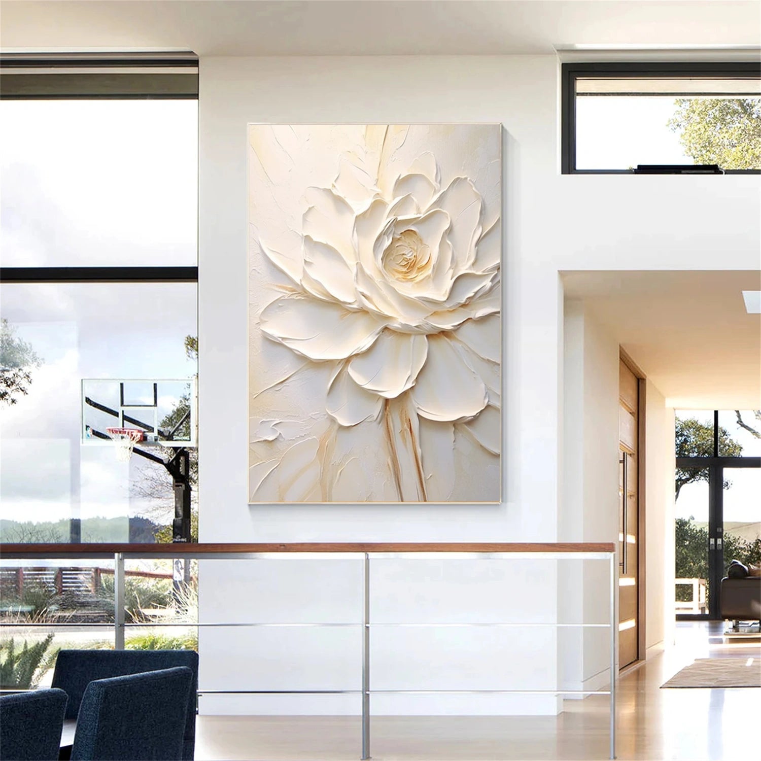 Tree And Flower Painting #TF087