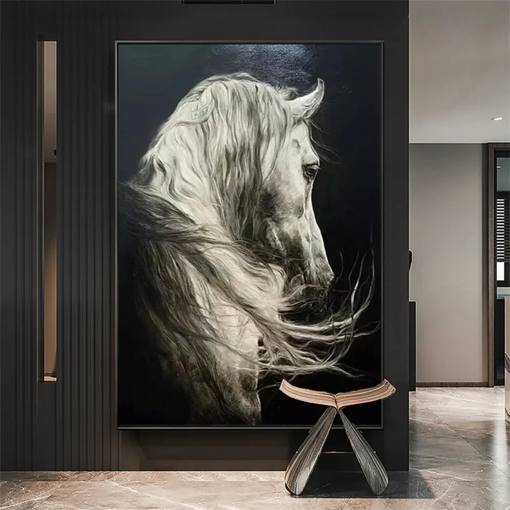 Abstract Animal Art Horse Wall Art  #AT002