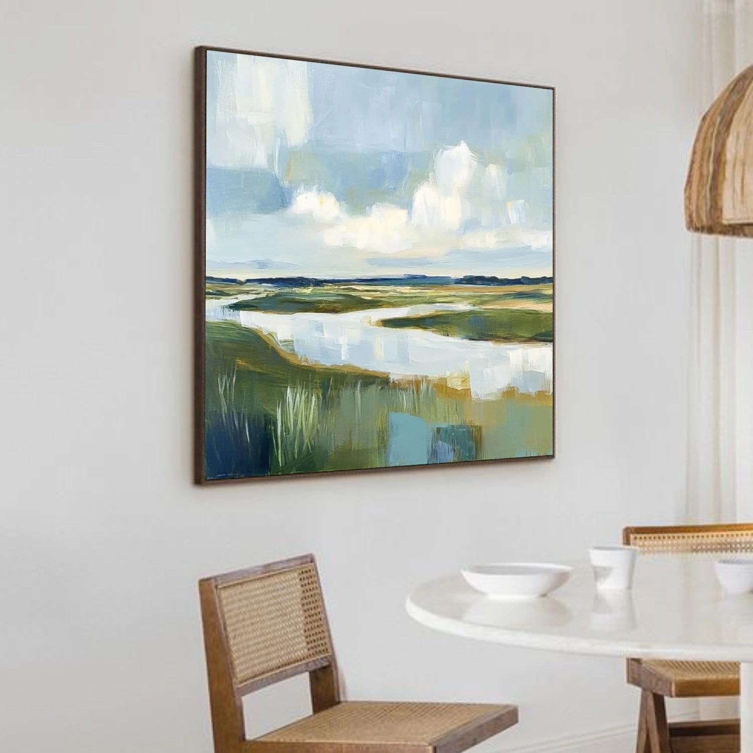 Sky And Ocean Abstract Wall Art #SO366