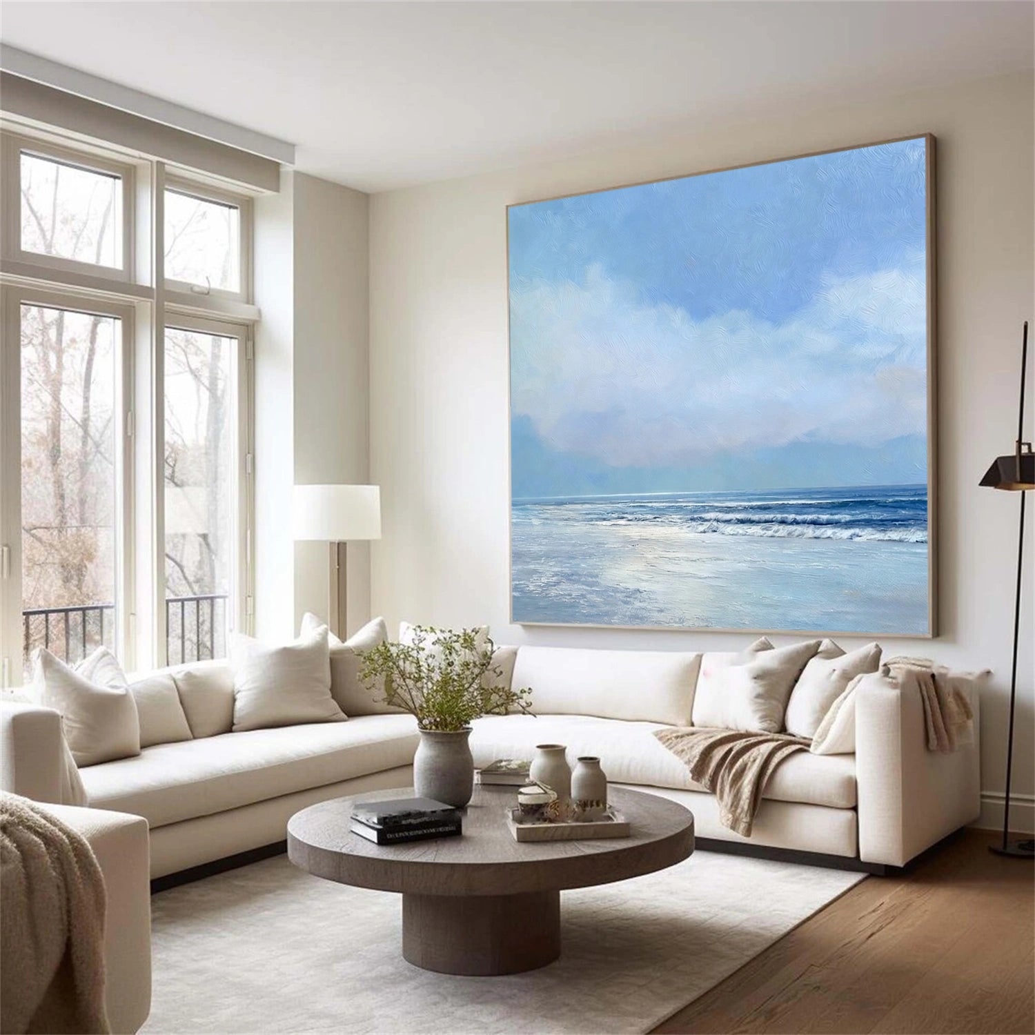 Sky And Ocean Abstract Wall Art #SO416