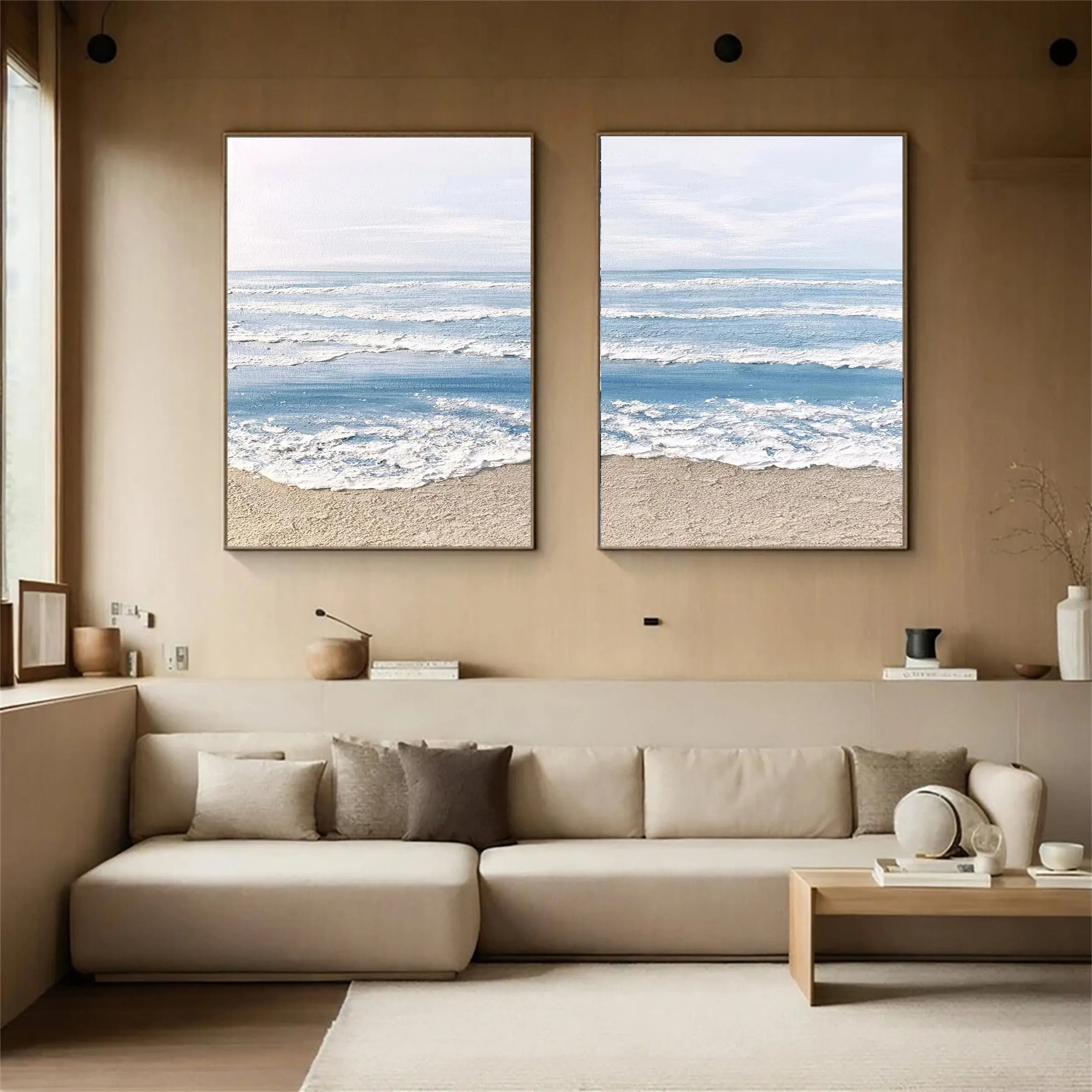 Sky And Ocean Painting Set of 2 #SO087