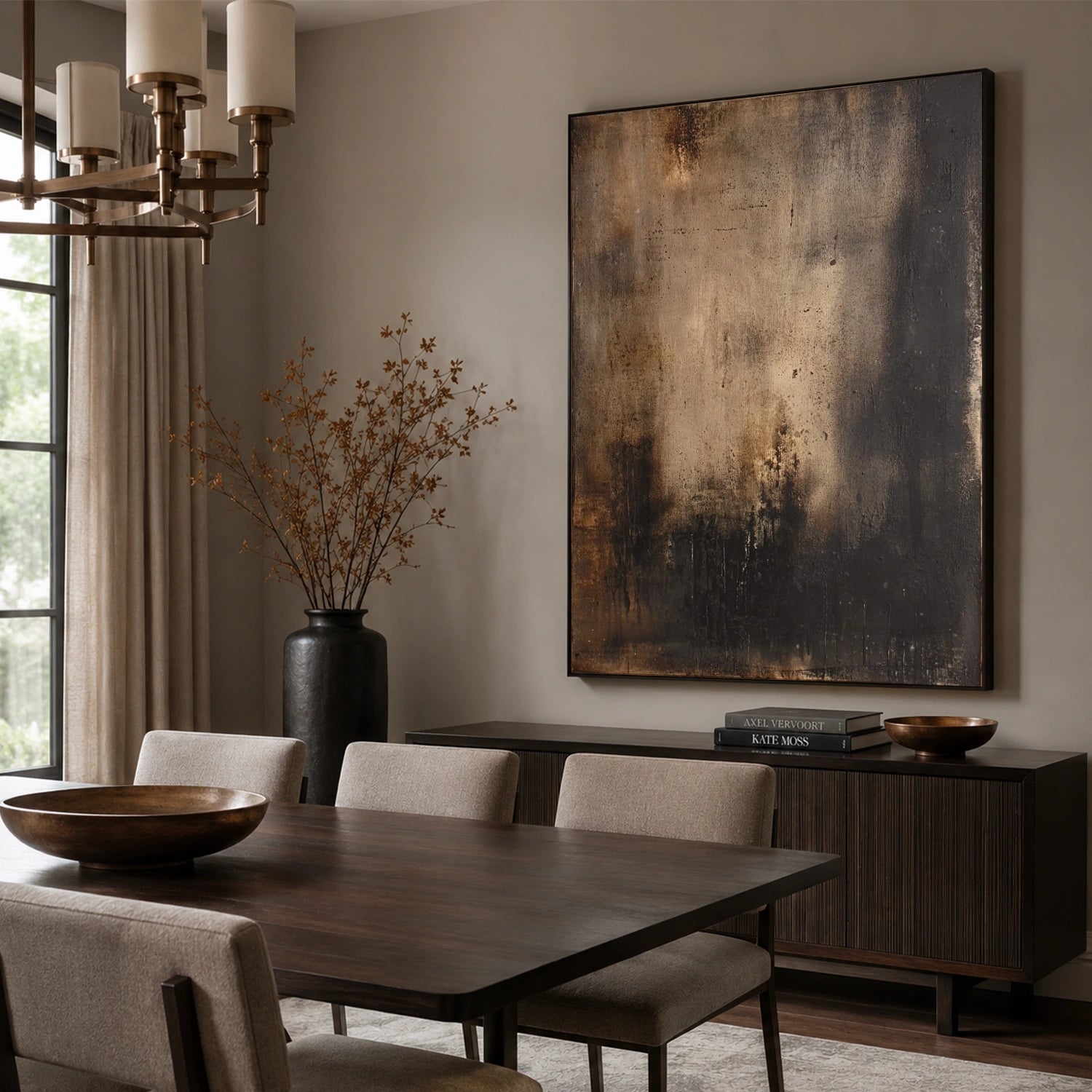 Wabi Sabi Abstract Canvas Art #WA265