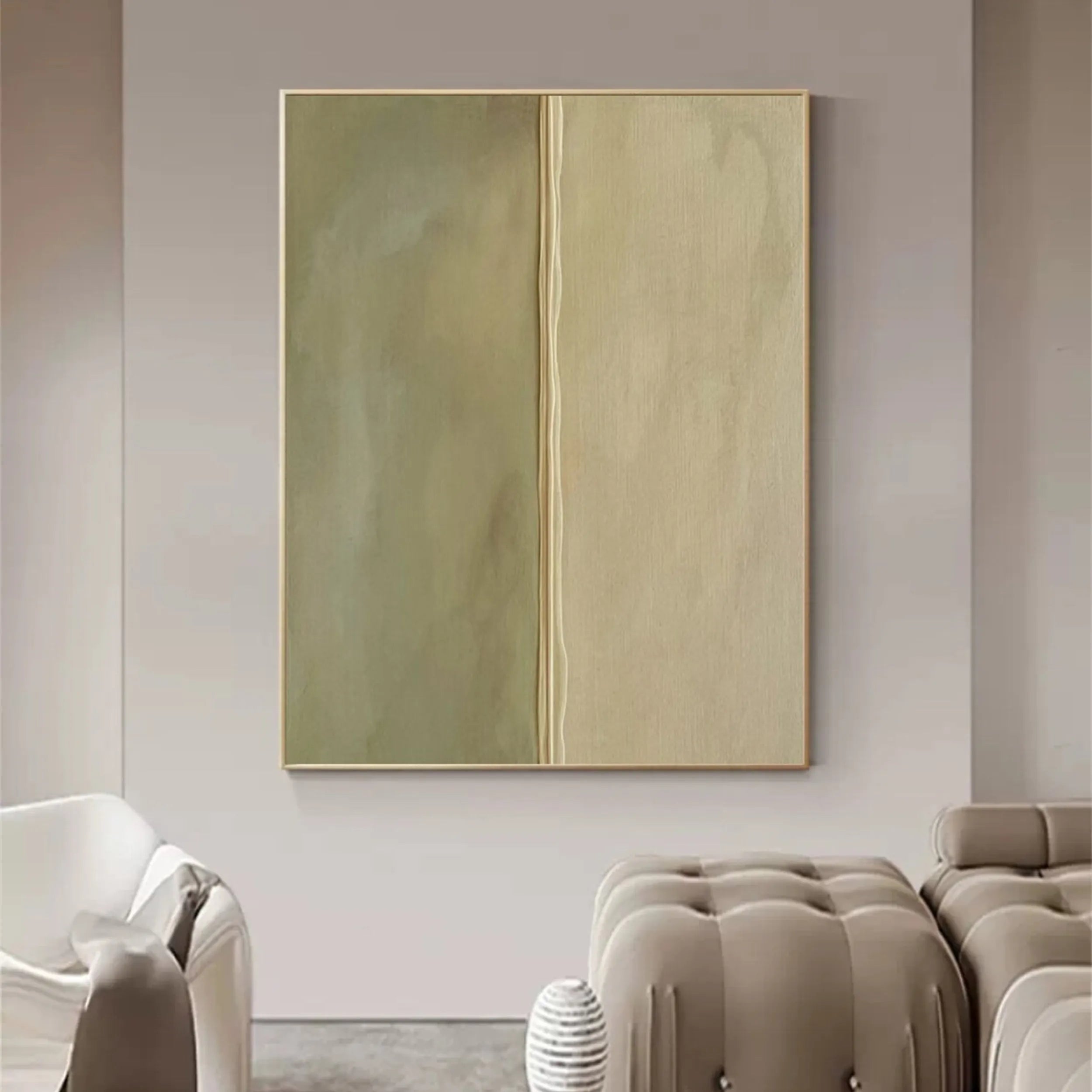 Green Textured Minimalist Wall Art #GT022