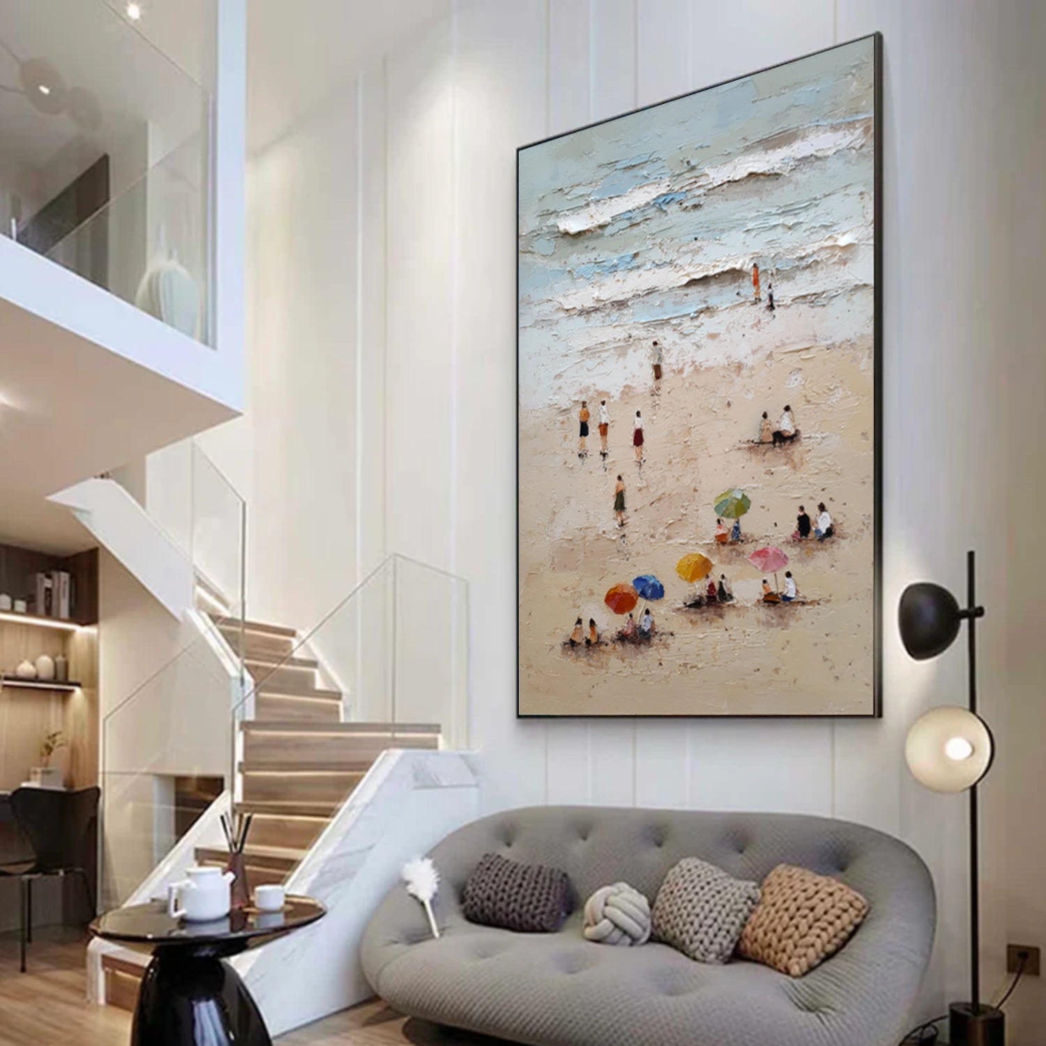 Sky And Ocean Abstract Wall Art #SO409