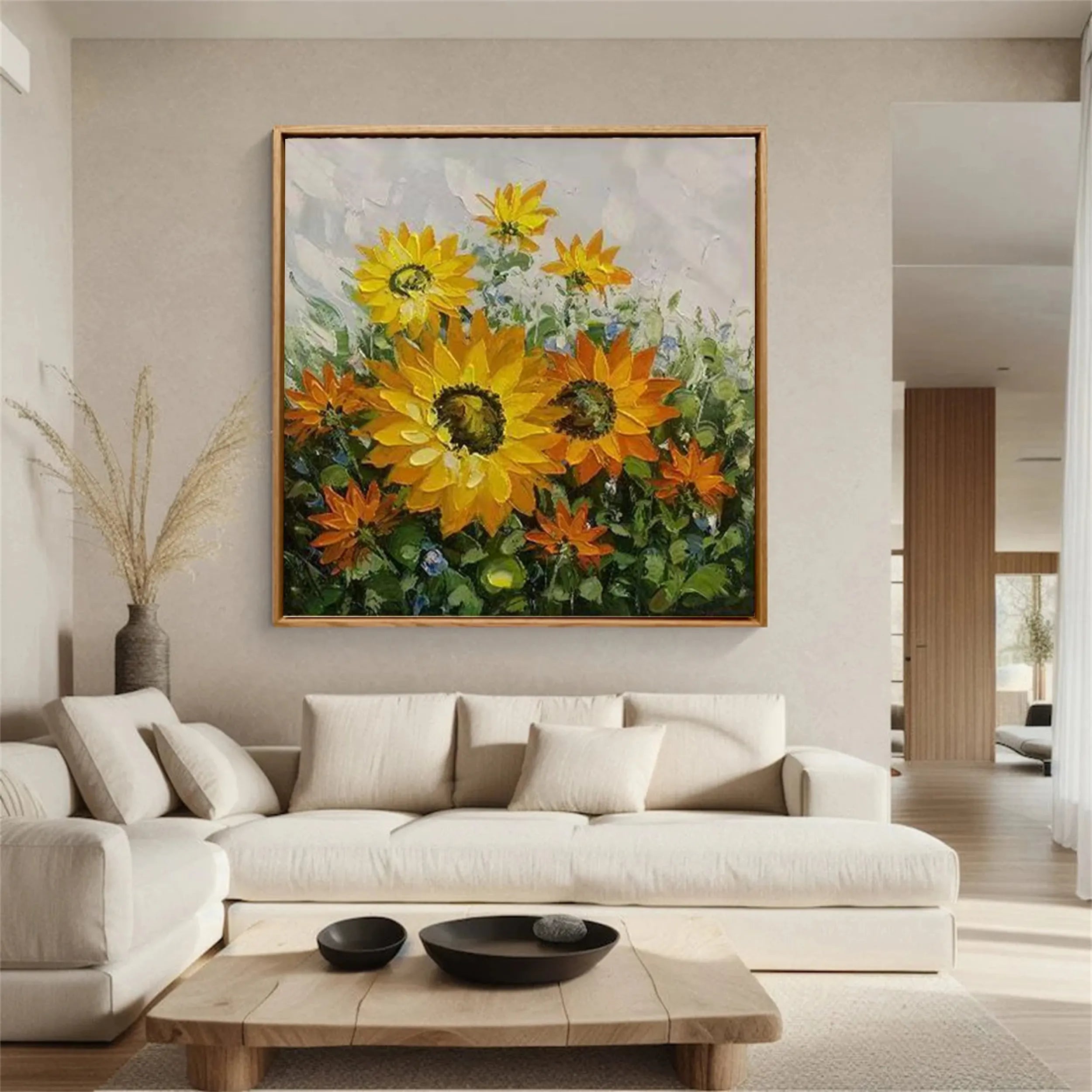 Colorful Tree And Flower Painting #TF041