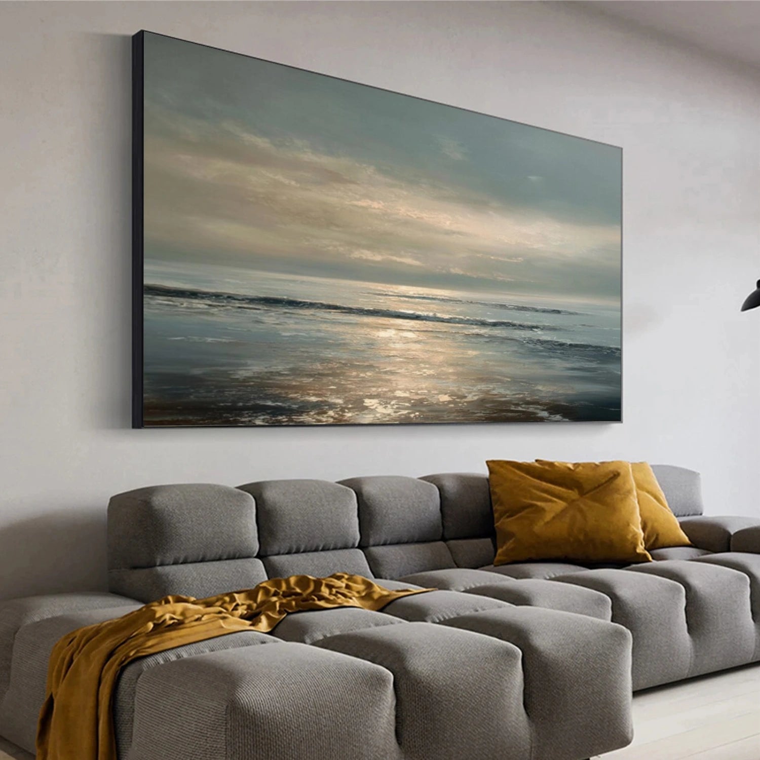 Sky And Ocean Abstract Wall Art #SO344