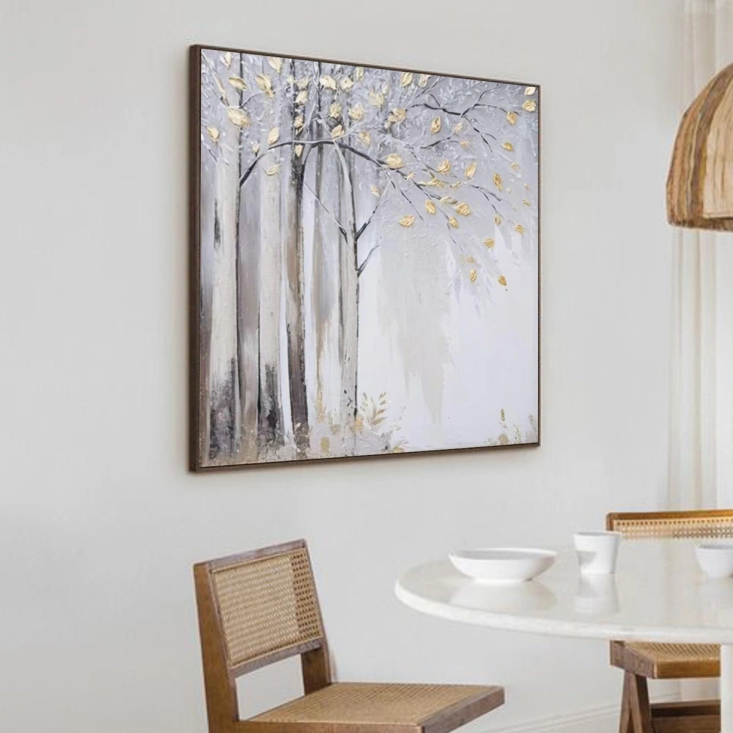 Tree And Flower Abstract Wall Art #TF174