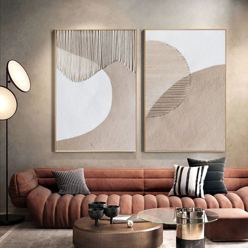Wabi Sabi Abstract Wall Art Set of 2 #WA002