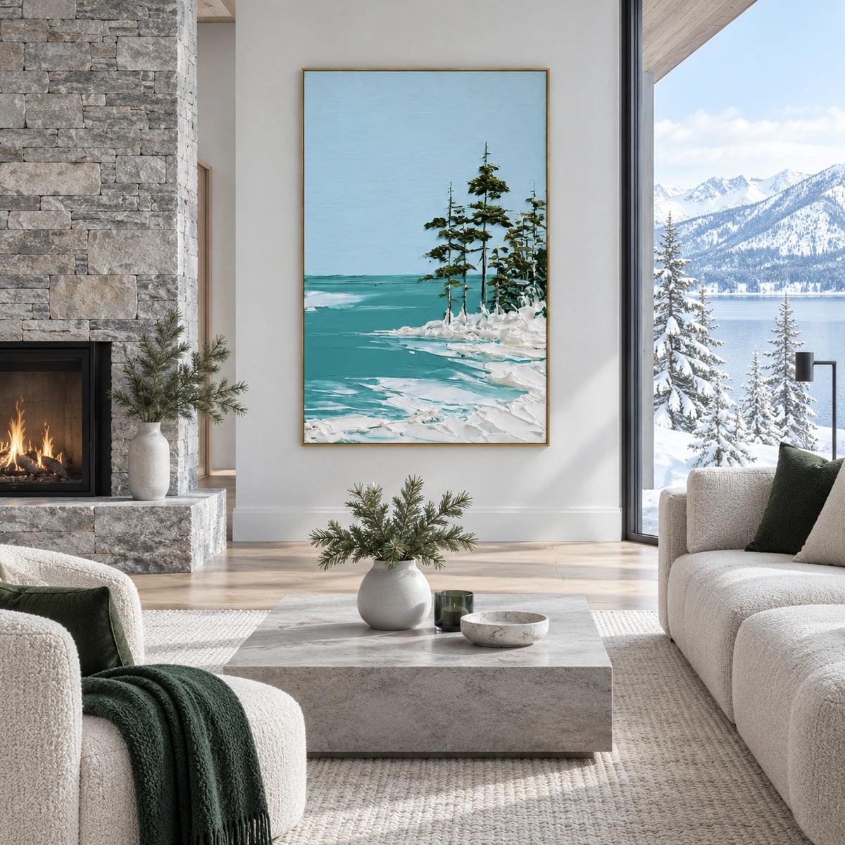 Sky And Ocean Abstract Wall Art #SO452