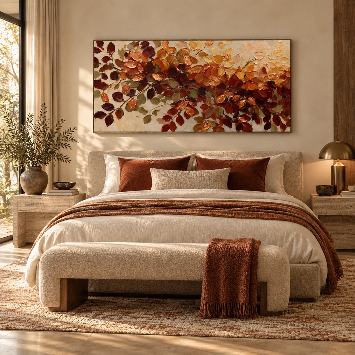 Tree And Flower Abstract Wall Art #TF227