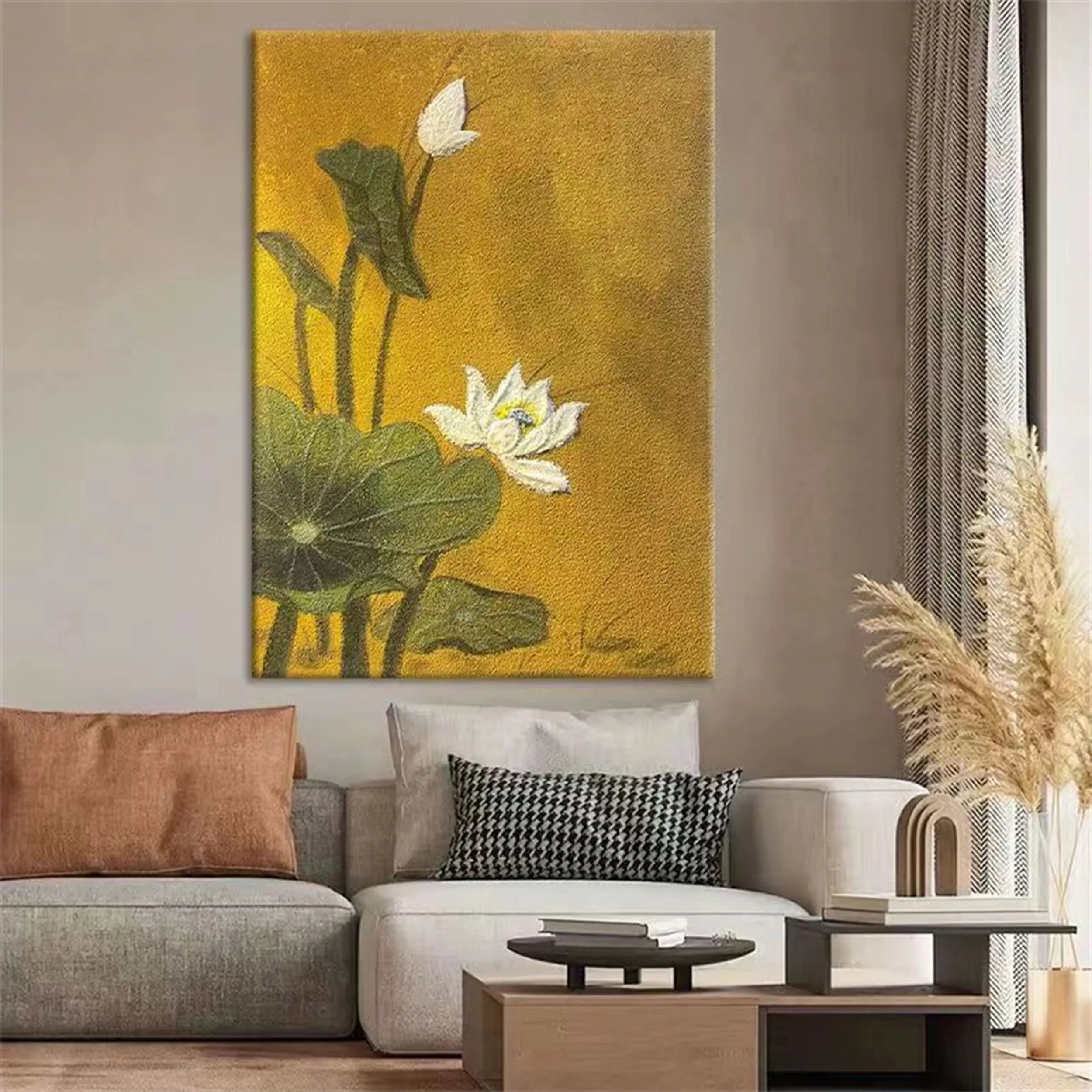Colorful Tree And Flower Painting #TF065