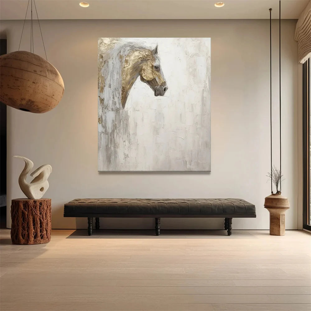 Abstract Animal Art Horse Texture Wall Art #AT004