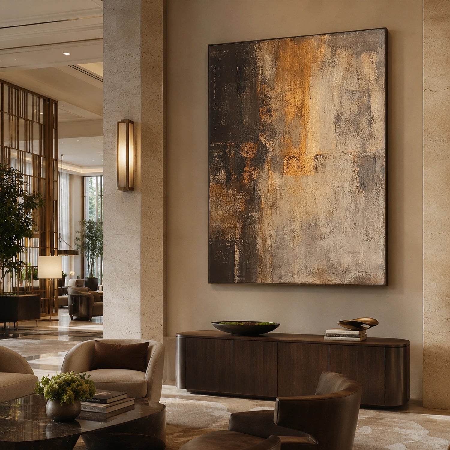 Wabi Sabi Abstract Canvas Art #WA263