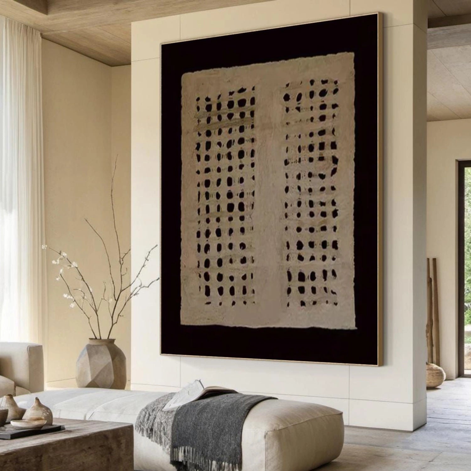 Wabi Sabi Abstract Canvas Art #WA225