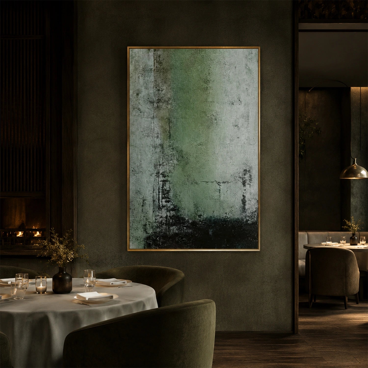 Wabi Sabi Abstract Canvas Art #WA268