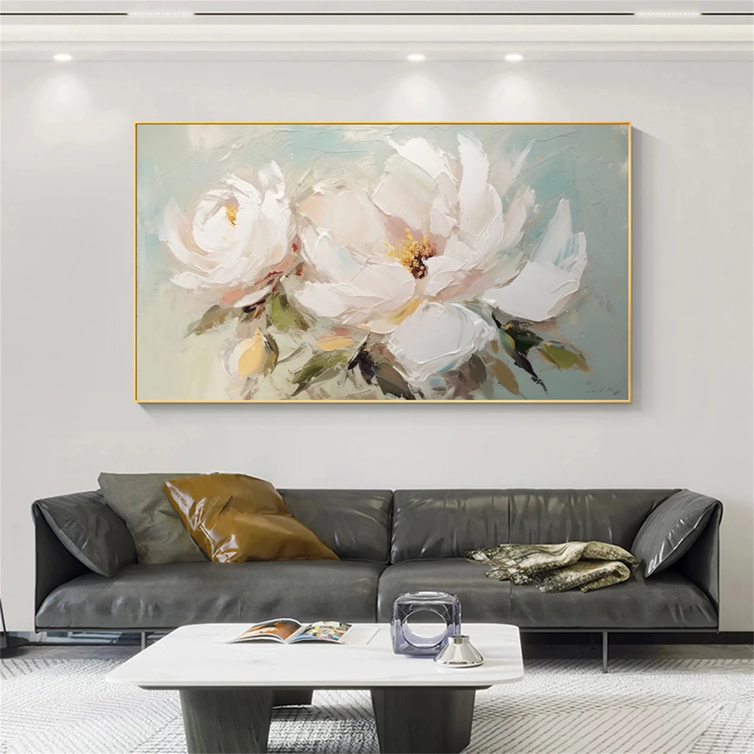Colorful Tree And Flower Painting #TF018