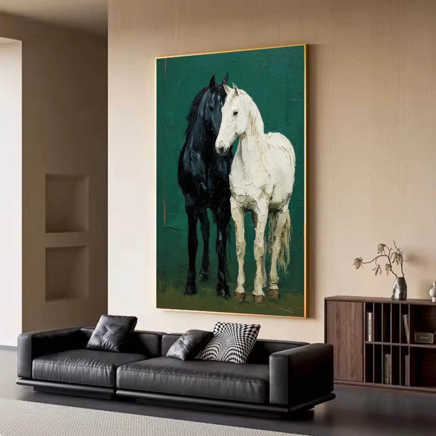 Abstract Animal Art Horse Wall Art #AT076