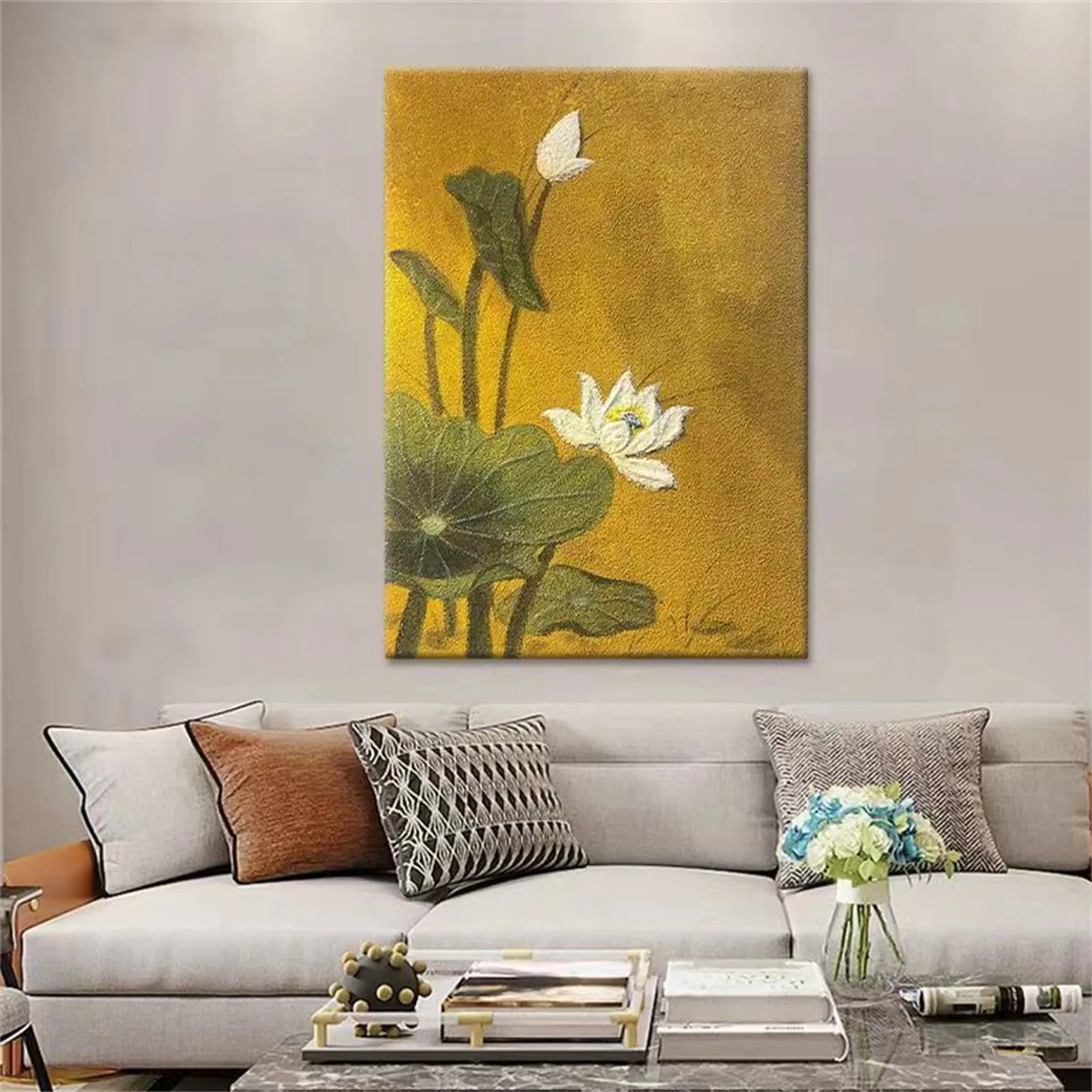 Colorful Tree And Flower Painting #TF065