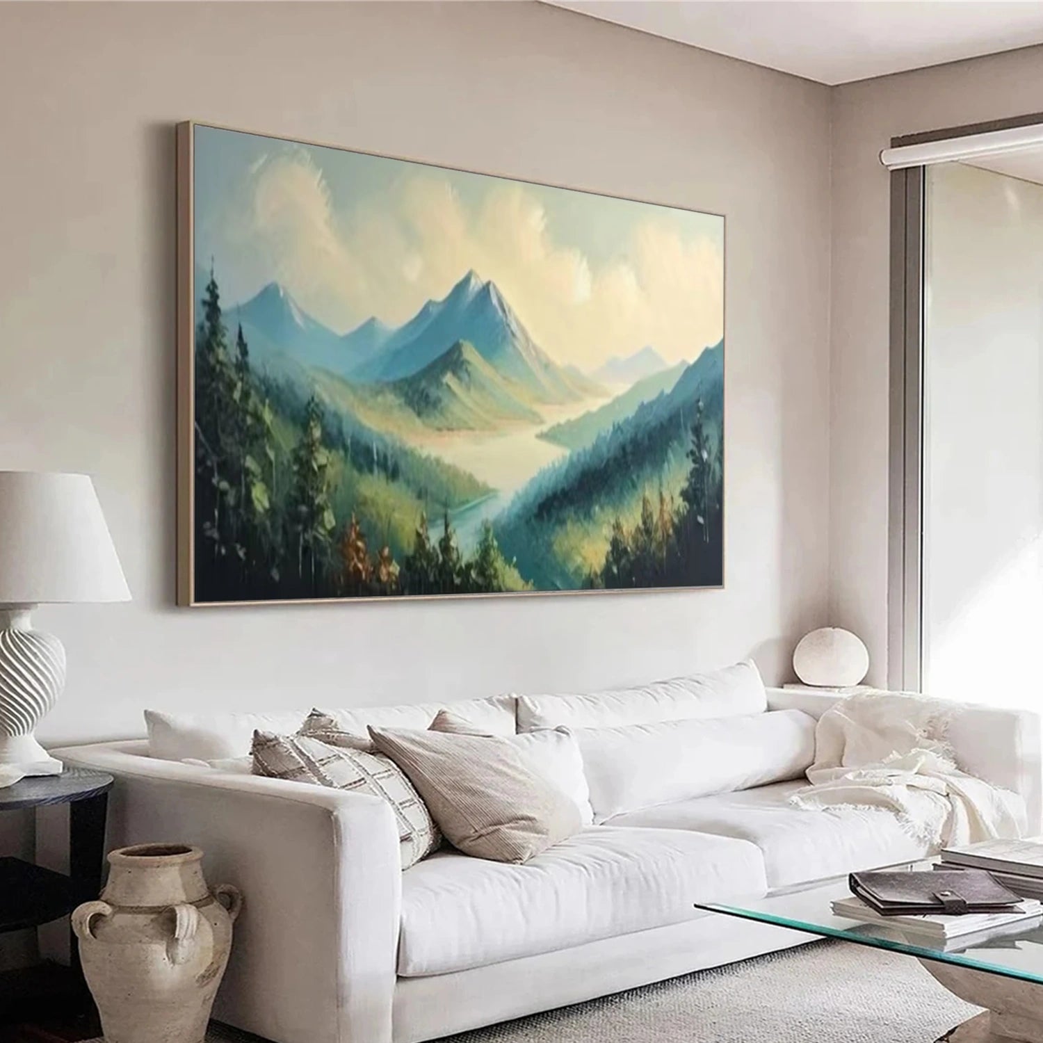Abstract Mountain Wall Art #WT231