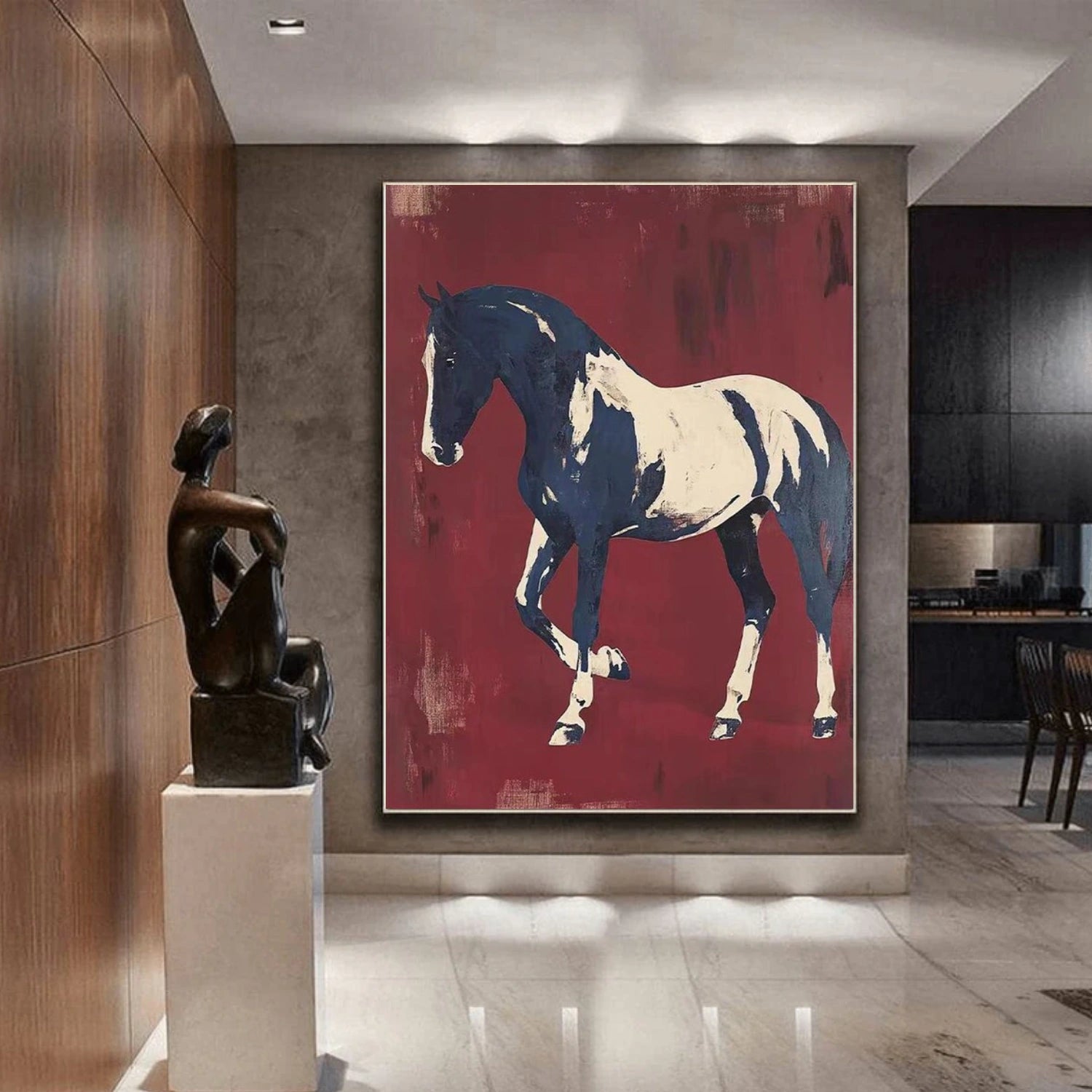 Abstract Animal Horse Wall Art #AT068
